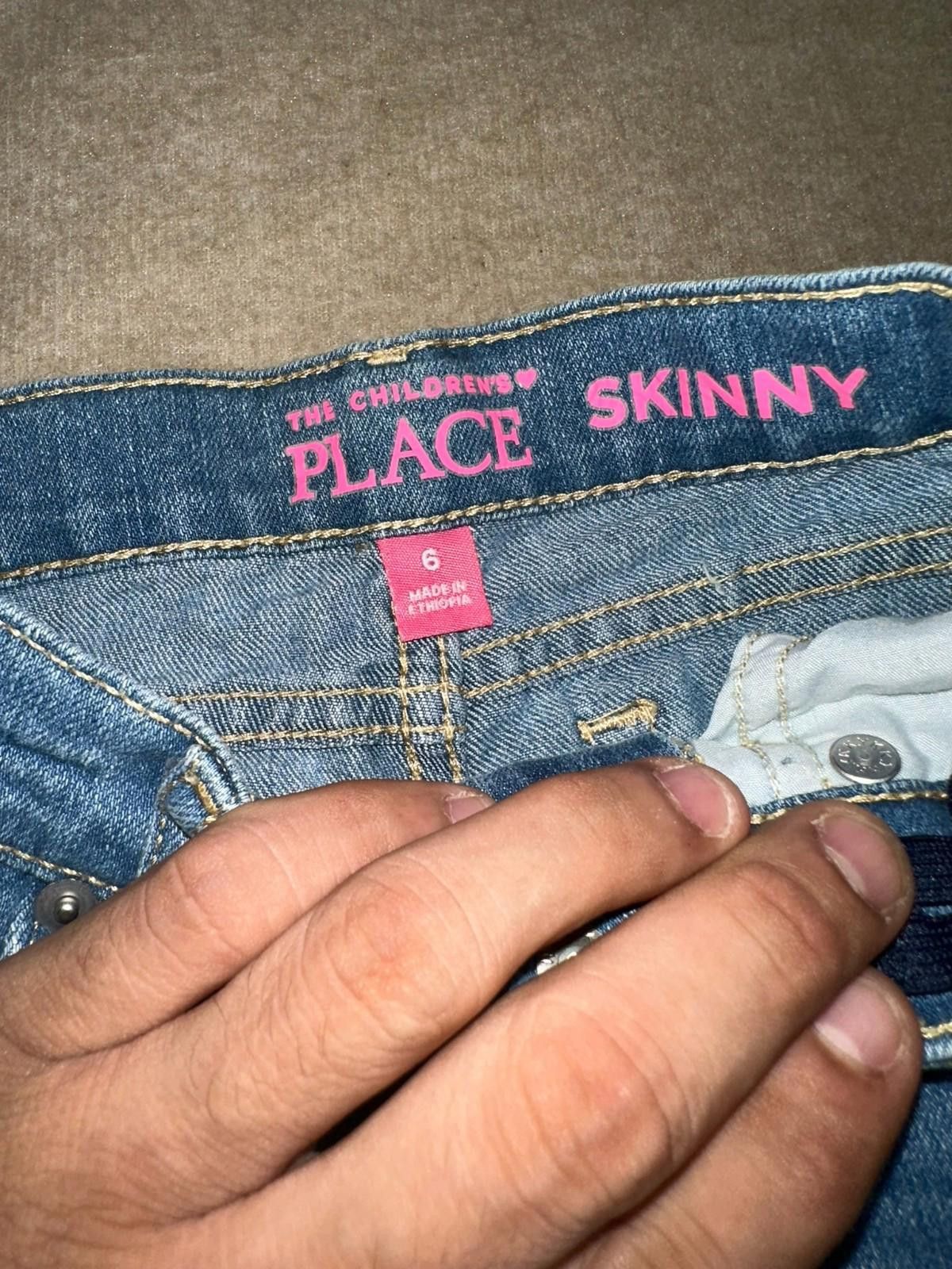 Designer 2 Pair -The Children’s Place Girls Skinny Jeans (Size 6) Size 24" / US 00 / IT 34 - 7 Thumbnail
