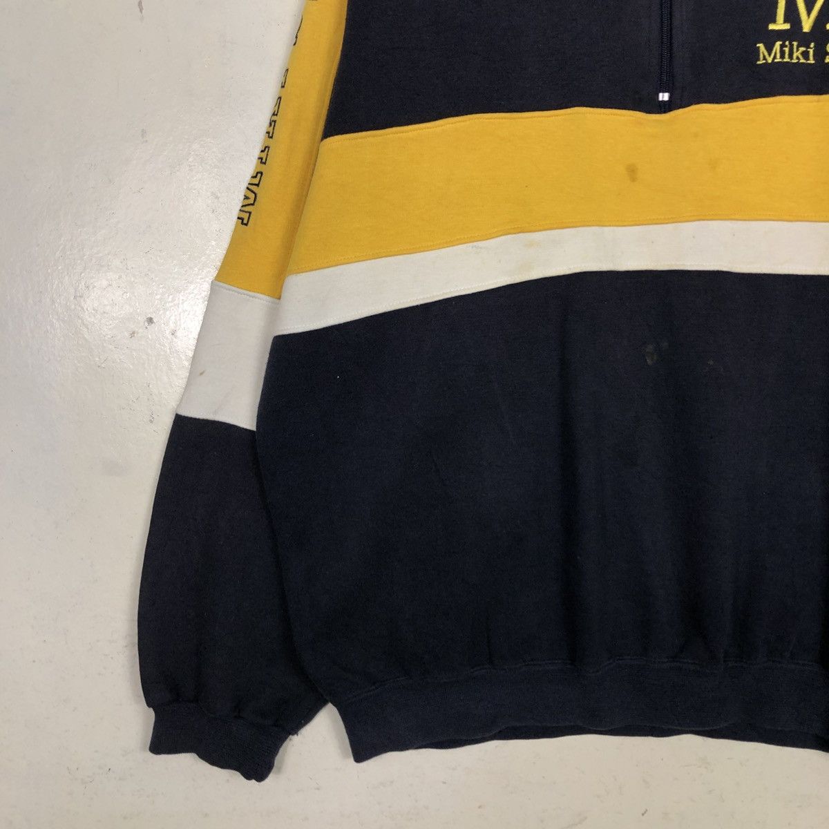 Japanese Brand 📌Half Zipper Sweatshirt Miki Sports Big Logo Size US L / EU 52-54 / 3 - 6 Thumbnail