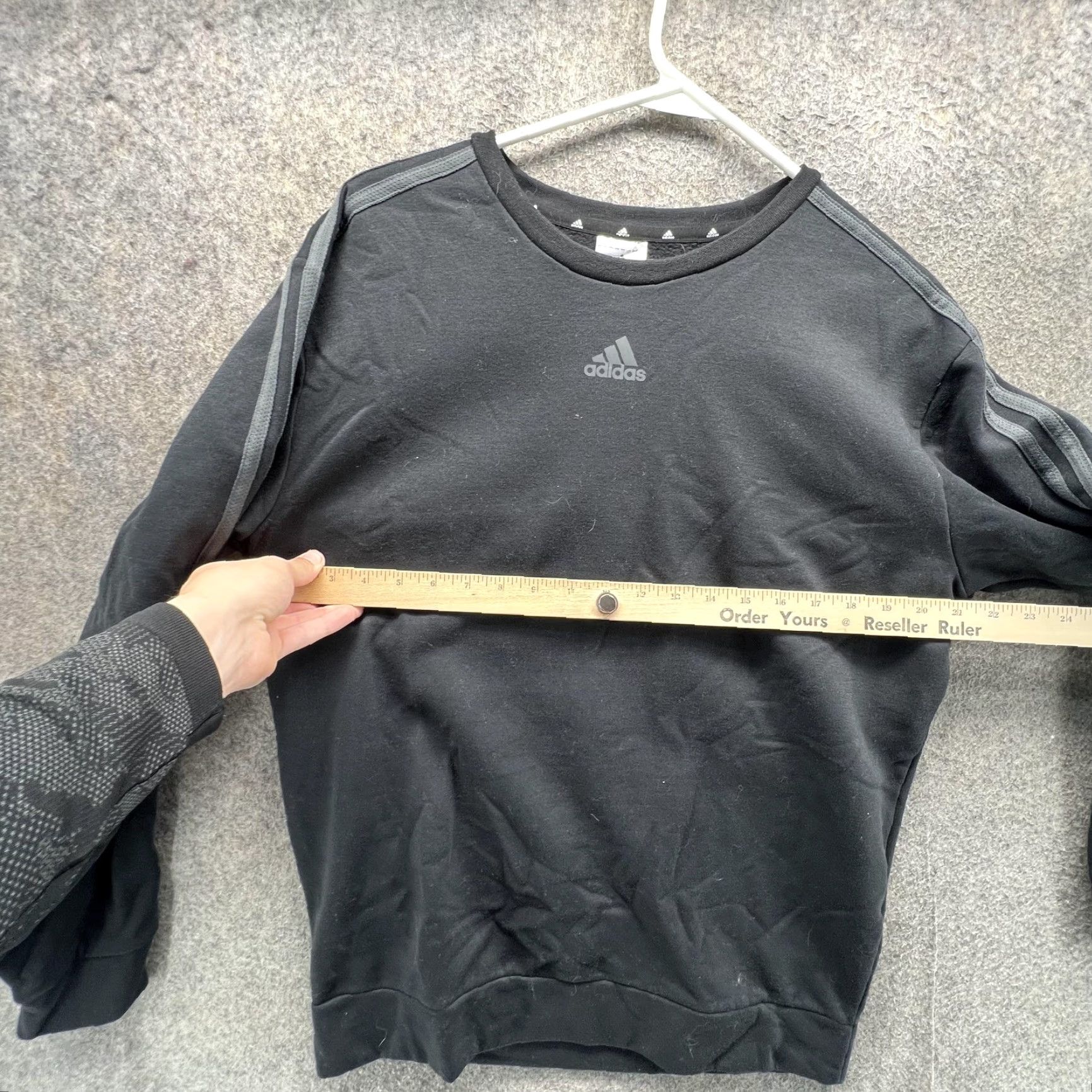 Adidas VINTAGE Adidas Sweatshirt Mens M Black Stripe Crewneck Pullover Y2K Trefoil Size US M / EU 48-50 / 2 - 4 Thumbnail