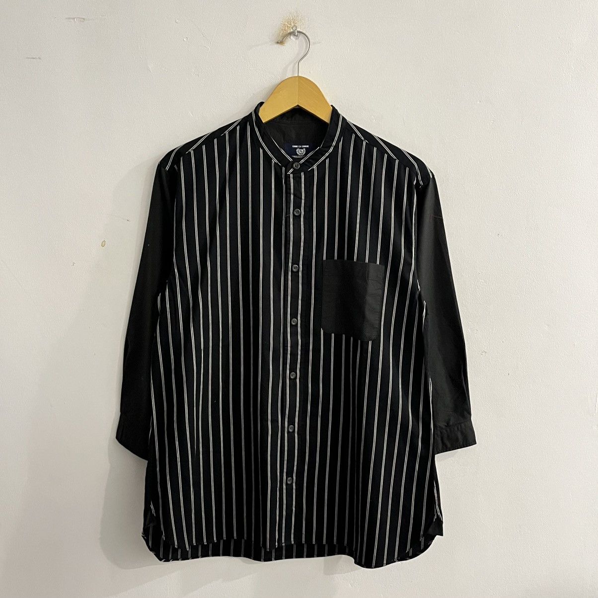 Japanese Brand black peace now button up bat collar shirt | Grailed