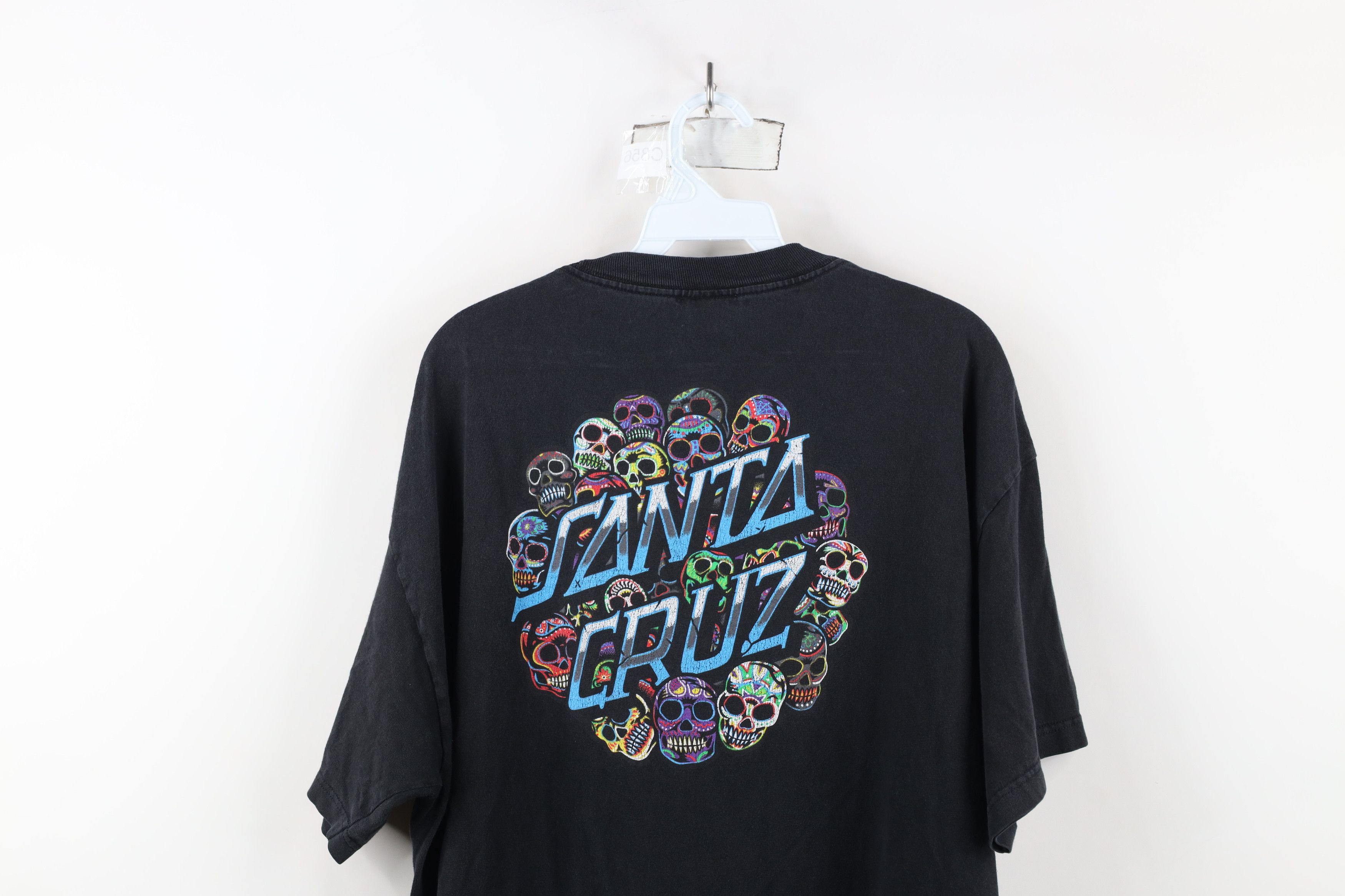 Santa Cruz Skateboards × Vintage Vintage Y2K Santa Cruz Skateboards Spell Sugar Skull T-Shirt Size US XL / EU 56 / 4 - 14 Thumbnail
