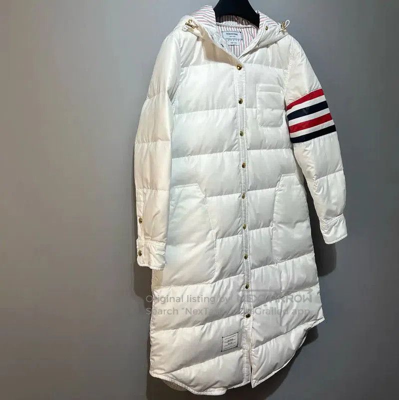 Thom Browne Thom Browne Long White Puffer Coat for Women . Size S / US 4 / IT 40 - 2 Thumbnail