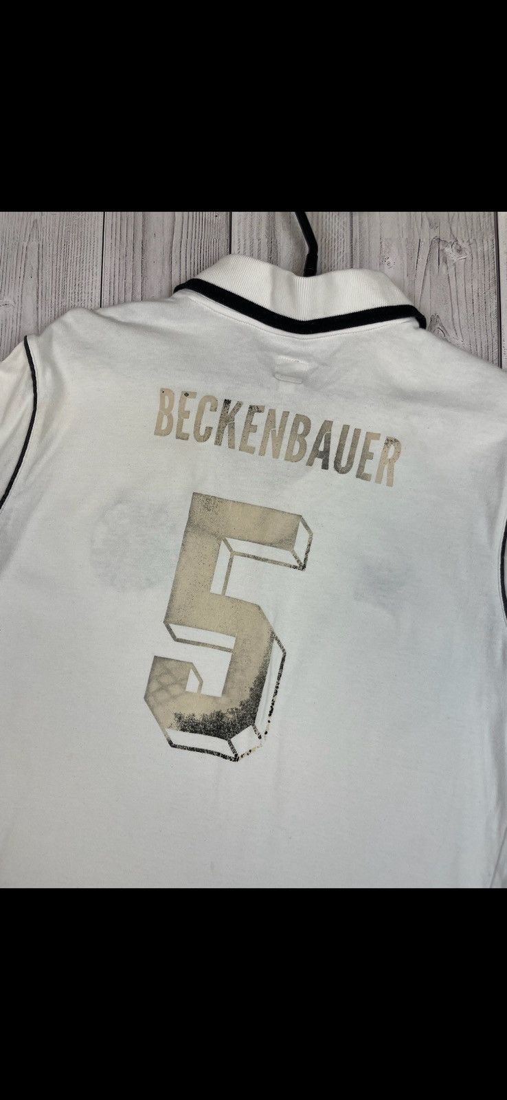 Adidas Vintage adidas Deutshland soccer tee 5 Beckenbauer size L Size US L / EU 52-54 / 3 - 6 Thumbnail