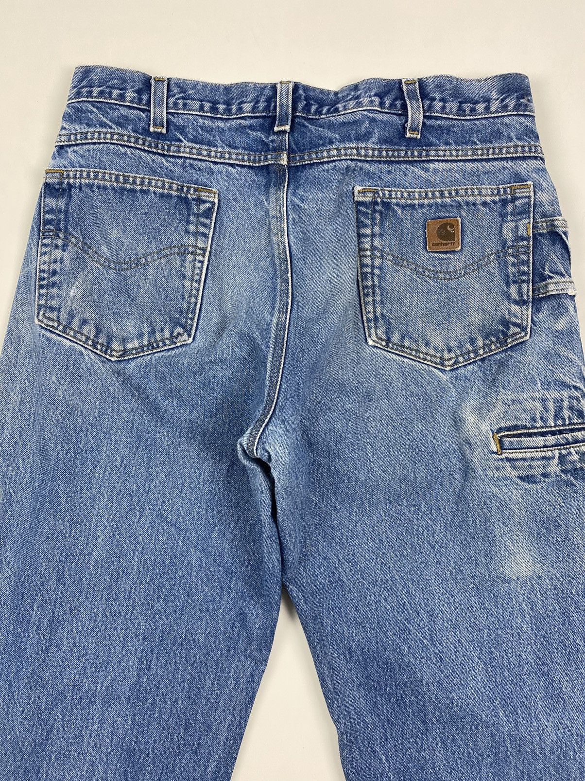 Carhartt 2000’s Distressed Carhartt B234PRW Relaxed Carpenter Denim Size US 36 / EU 52 - 14 Thumbnail