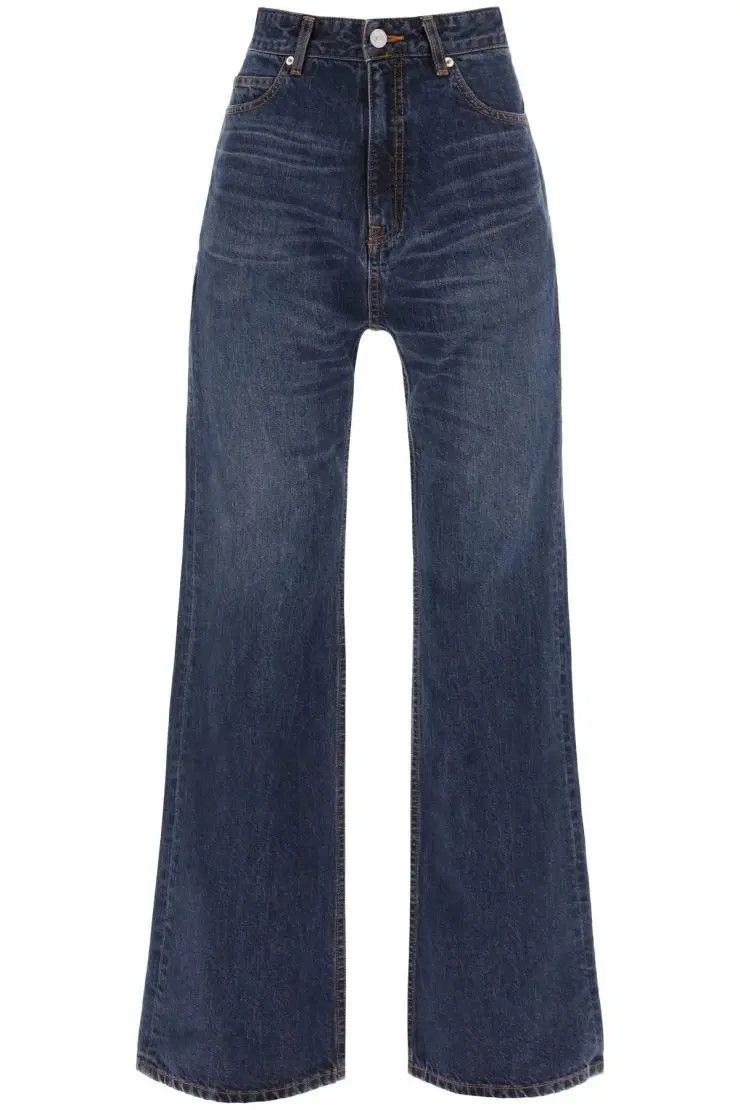 image of Balenciaga O1S22I1N0424 Japanese Denim Jeans In Blue, Women's (Size 26)