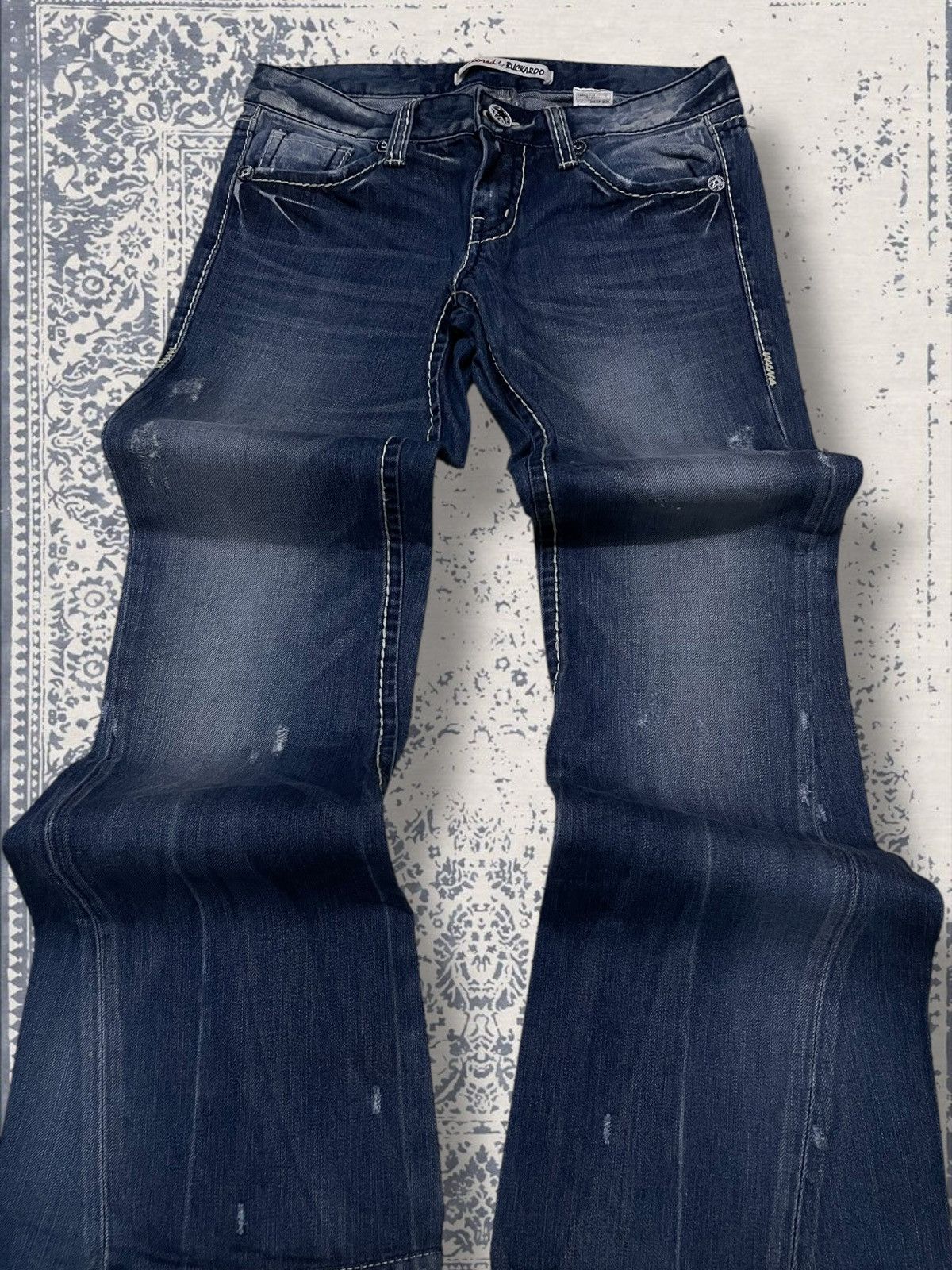 Designer × Japanese Brand × Vintage Vintage 90s Japan Designer Buckaroo Distressed Flared Denim Size US 30 / EU 46 - 4 Thumbnail