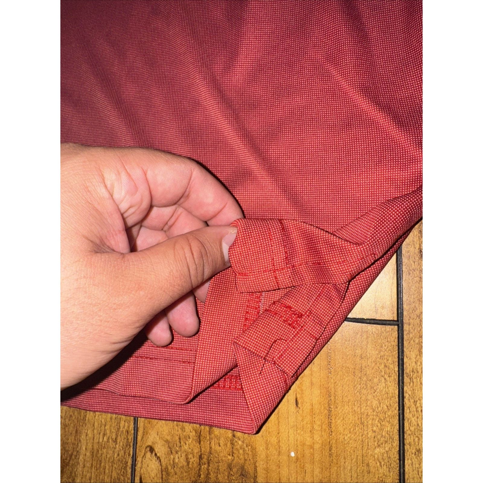 Greg Norman Greg Norman ML75 Polo Shirt L Red Micro-Check Golf Stretch Size US L / EU 52-54 / 3 - 5 Thumbnail