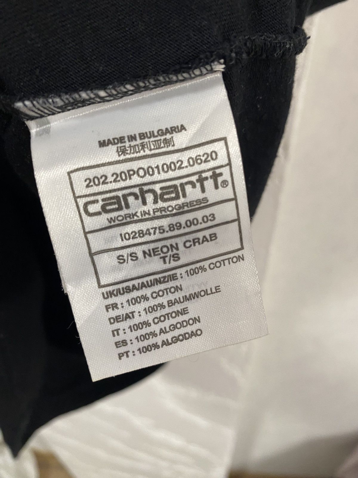 Carhartt Carhartt WIP Neon Crab Detroit Black T shirt Size: XS Size US XS / EU 42 / 0 - 4 Thumbnail