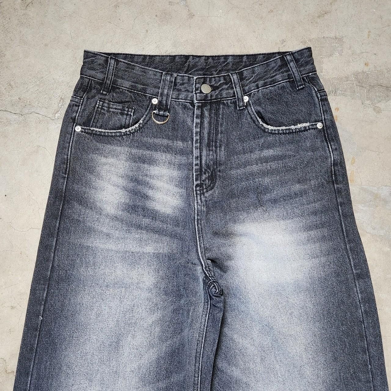 Japanese Brand Baggy loose fit grey wash faded denim jeans Size US 28 / EU 44 - 7 Thumbnail