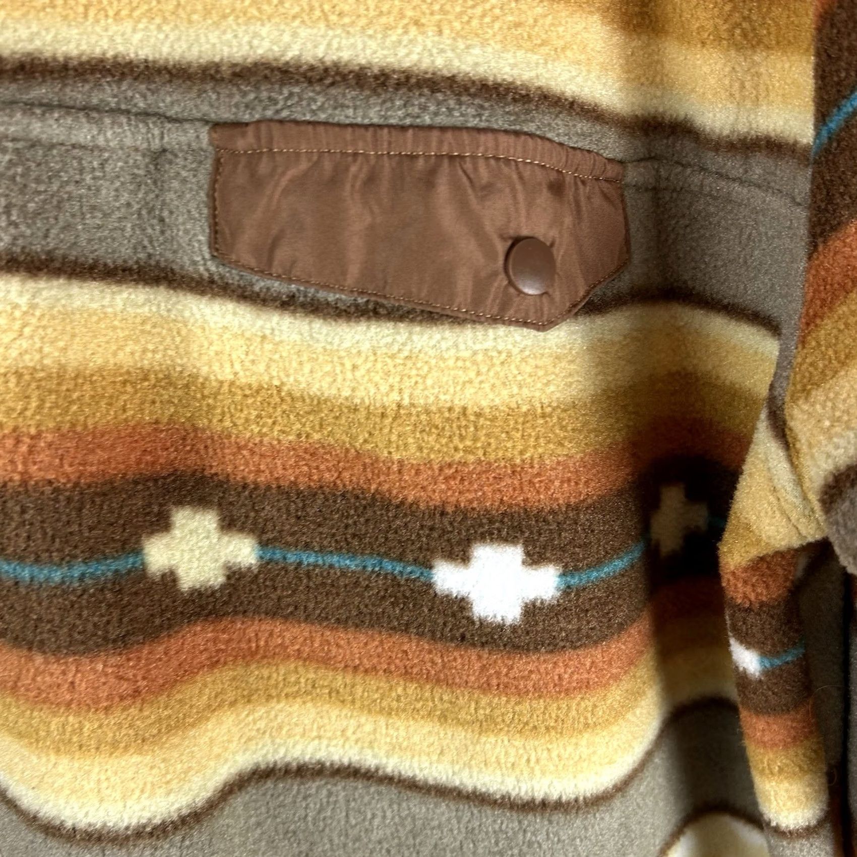 Vintage VINTAGE Cabin Fever By Ramatex Fleece Southwest Aztec 2XL 1/4 Button Pullover Pockets Mens Jacket Size US XXL / EU 58 / 5 - 6 Thumbnail