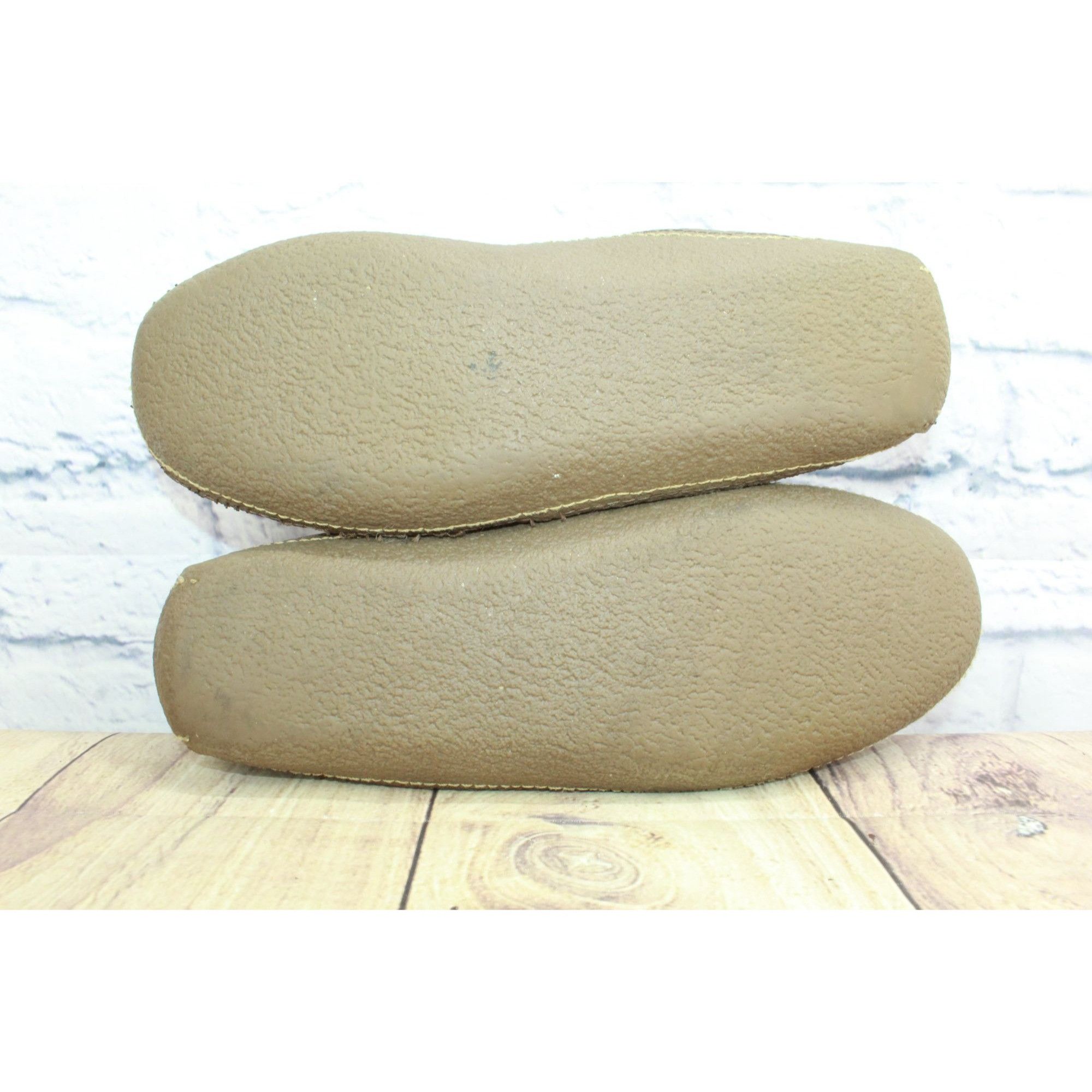 L.L. Bean LL Bean Brown Leather Flannel Lined Moccasin Slippers Size US 10 / EU 43 - 9 Thumbnail