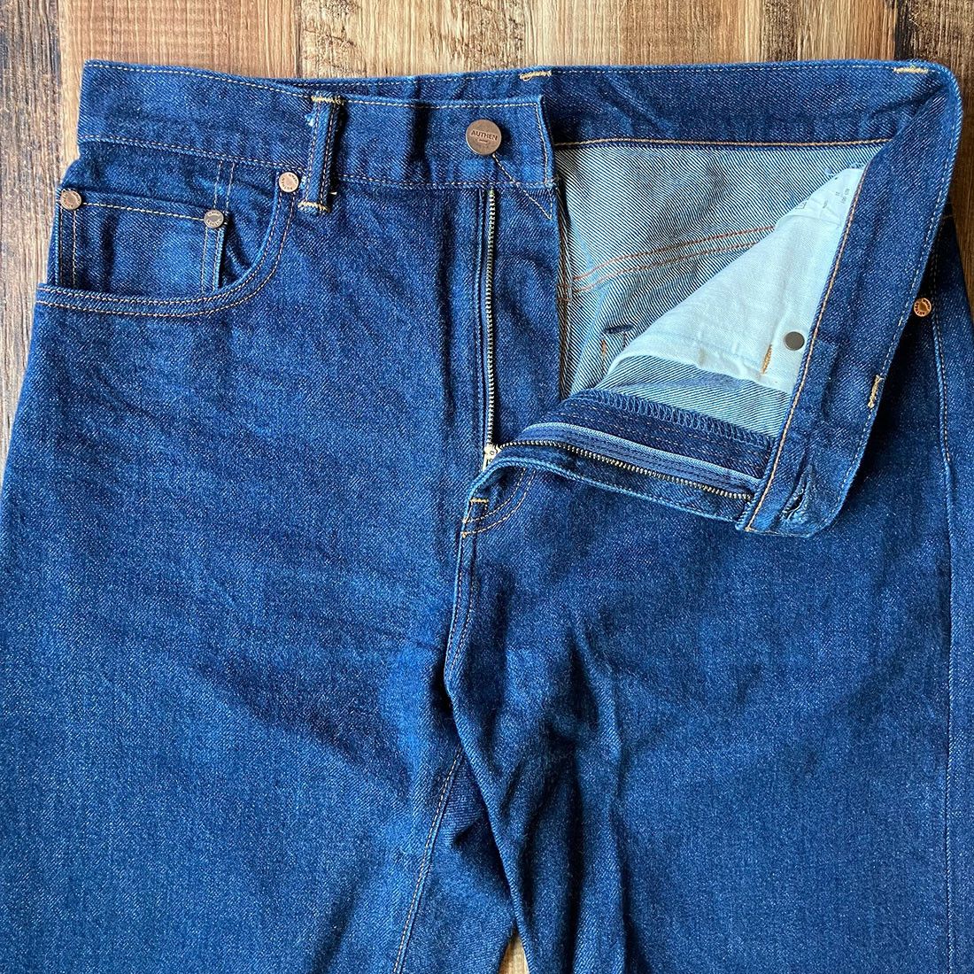 Japanese Brand AUTHEN AUT-001 W32 x L28 Tapered Leg Selvedge Jeans Size US 32 / EU 48 - 5 Thumbnail