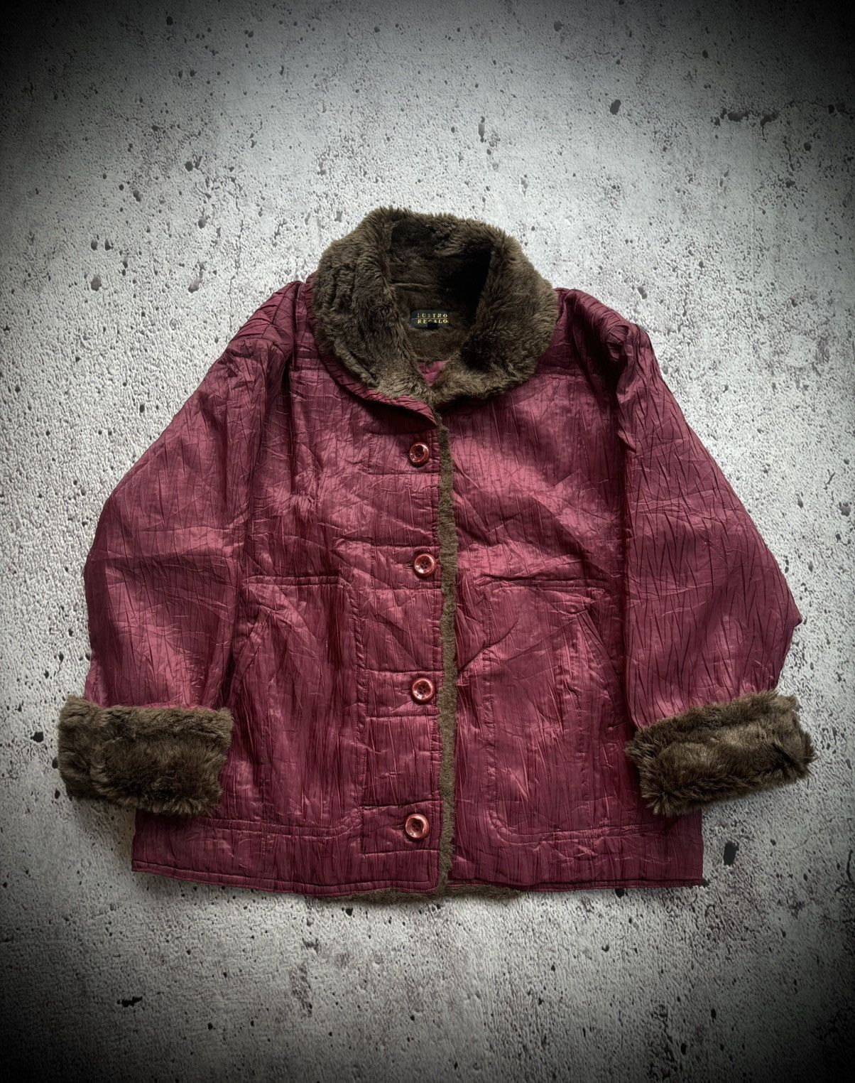 Tornado Mart Red Tornado Mart Fur Collared Jacket | Grailed