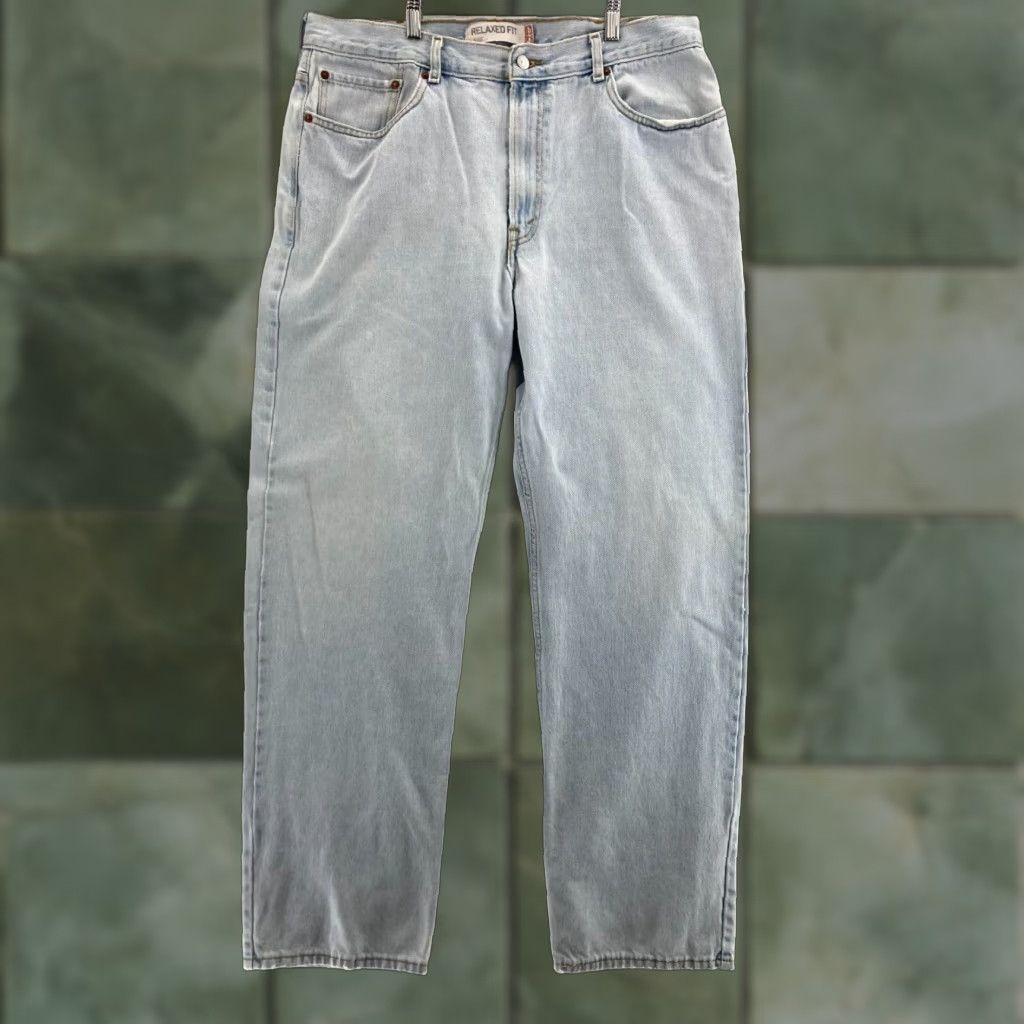 Levi's VINTAGE Levi's 550 Jeans Mens 38X34 High Rise Relaxed Fit 100% Cotton Denim Blue 80s 90s Grunge Jeans Mens Size US 38 / EU 54 - 1 Thumbnail