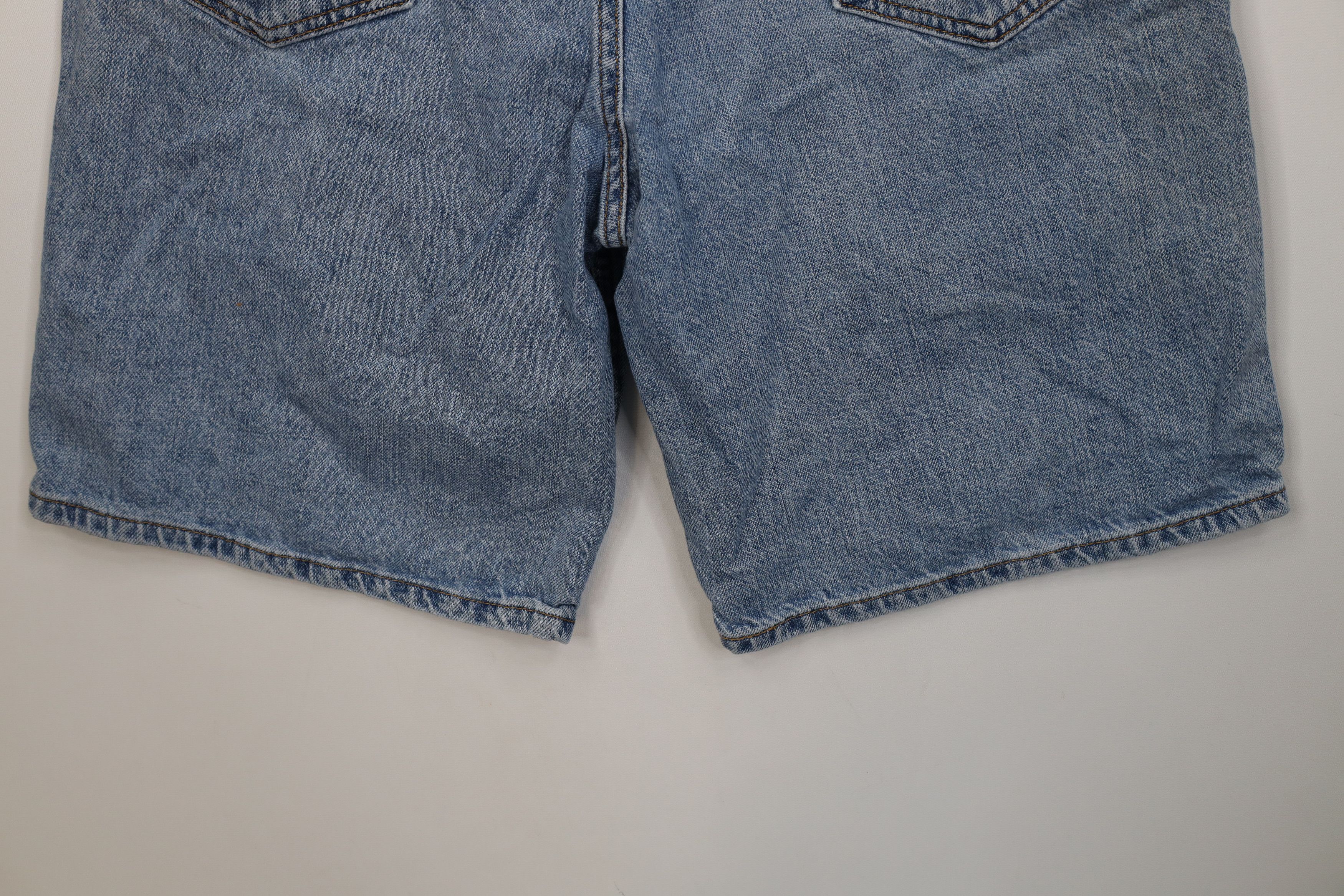 Levi's Vintage Y2K Levis 550 Fit Denim Jean Shorts Jorts Blue Size US 34 / EU 50 - 13 Thumbnail