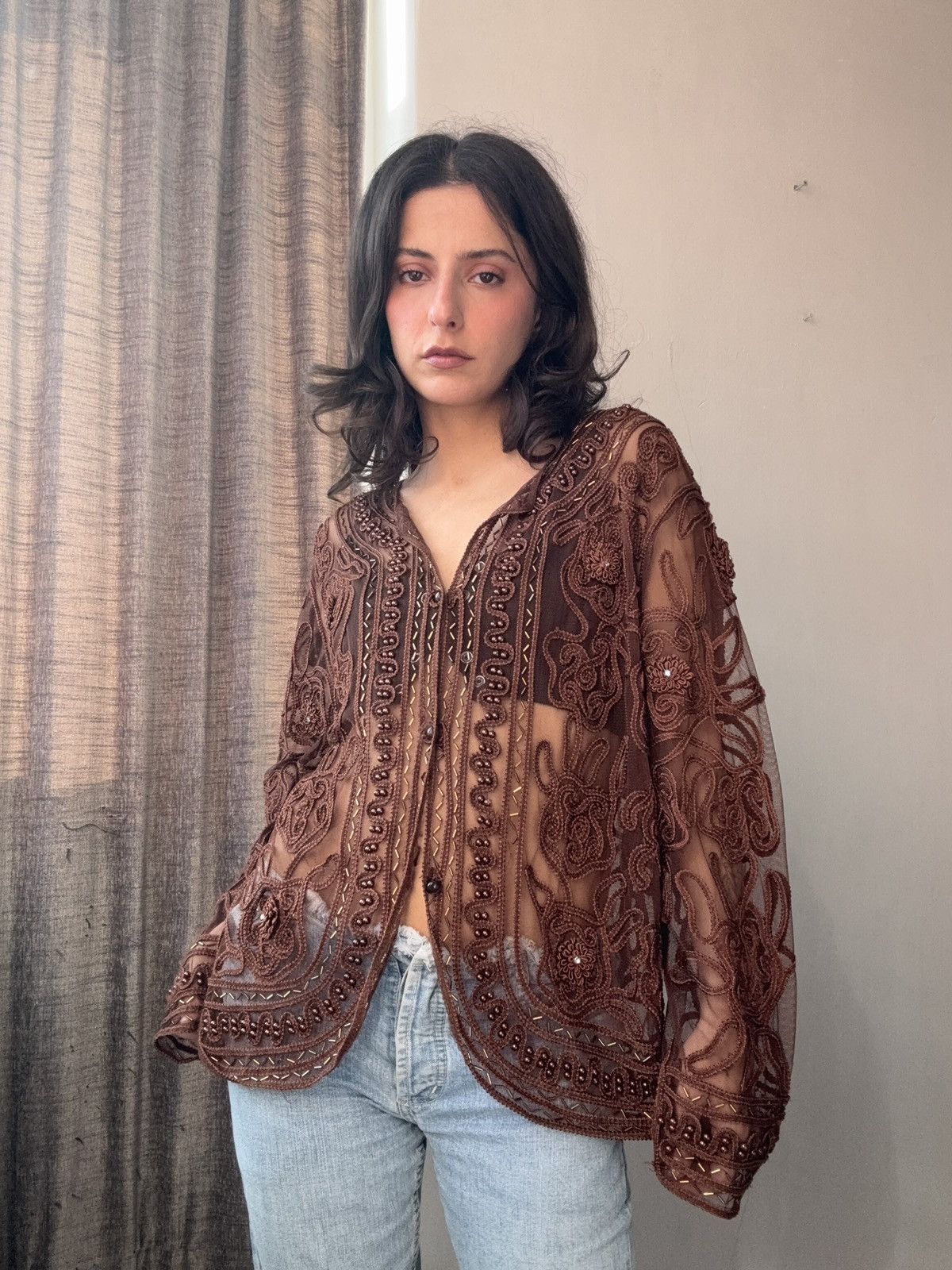 Vintage Vintage blouse Size L / US 10 / IT 46 - 3 Thumbnail