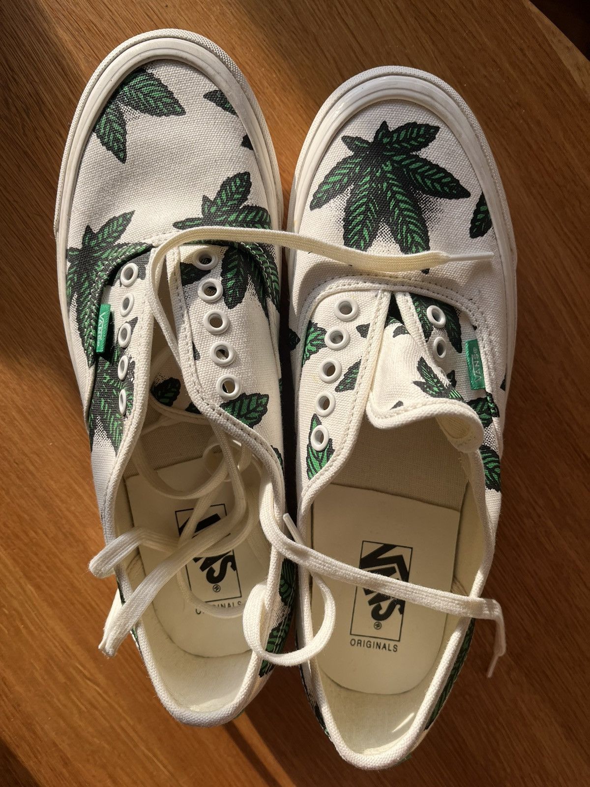 Vans VANS OG Authentic LX Sweet Leaf "420" White/Green Size US 10 / EU 43 - 14 Thumbnail