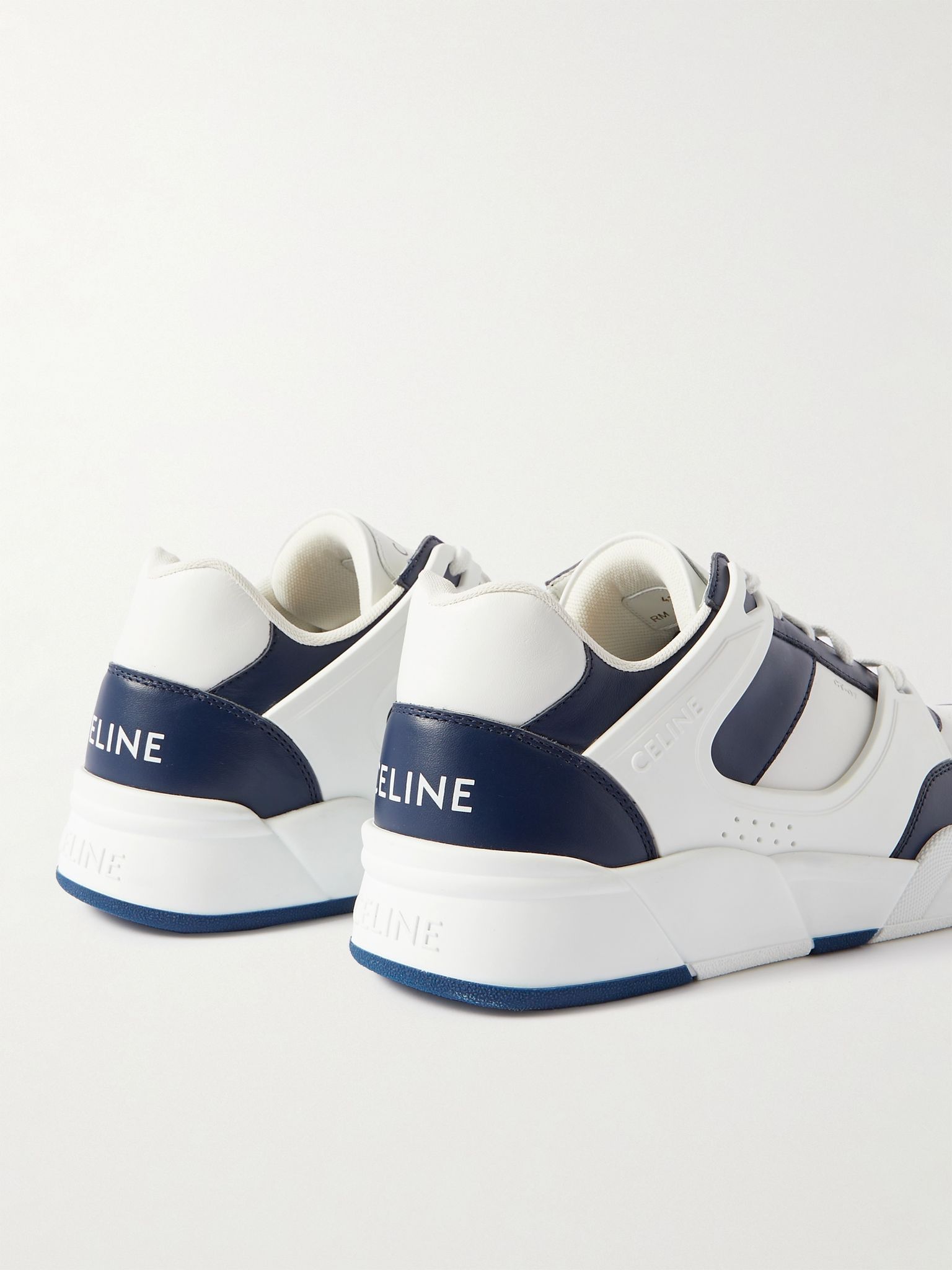Celine o1bcso1str0925 354863840C CT-07 Low-Top Sneakers White/Navy Size US 11 / EU 44 - 5 Thumbnail