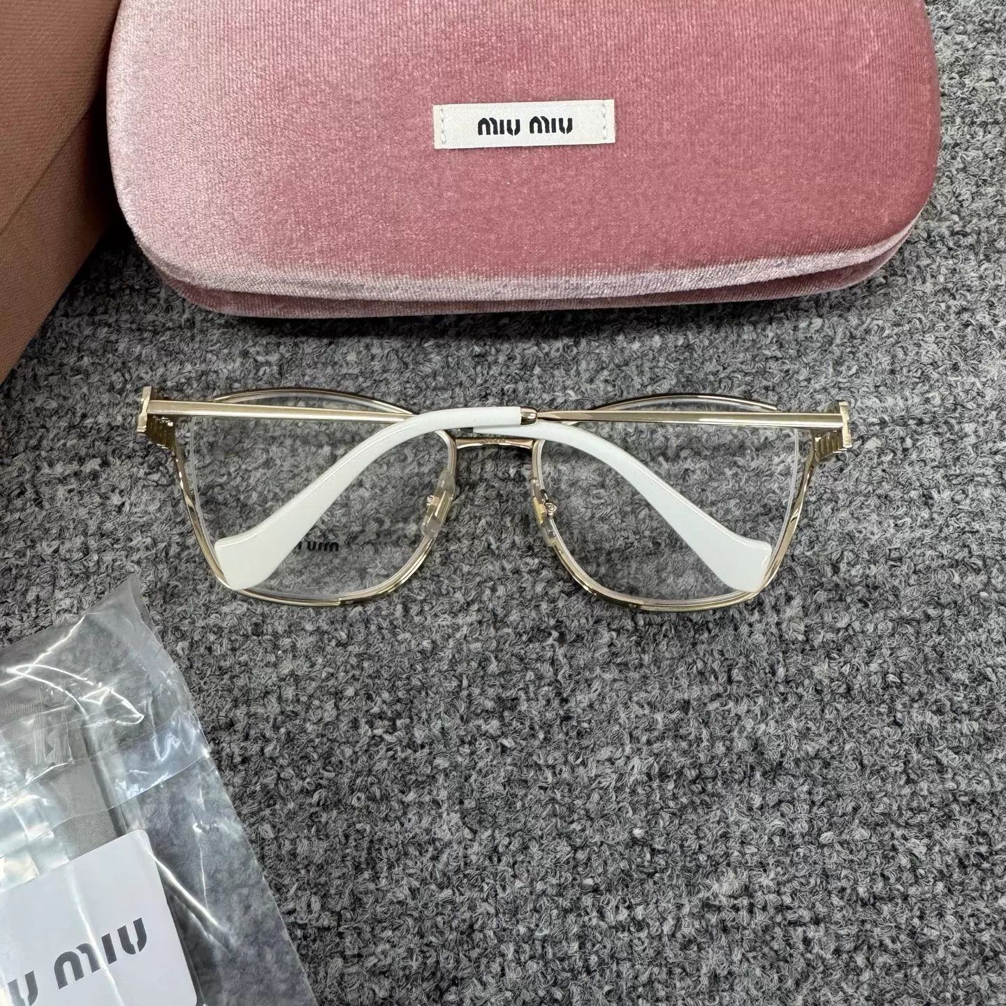 Miu Miu Miu Miu Logo Metal Frame Glasses Size ONE SIZE - 3 Thumbnail
