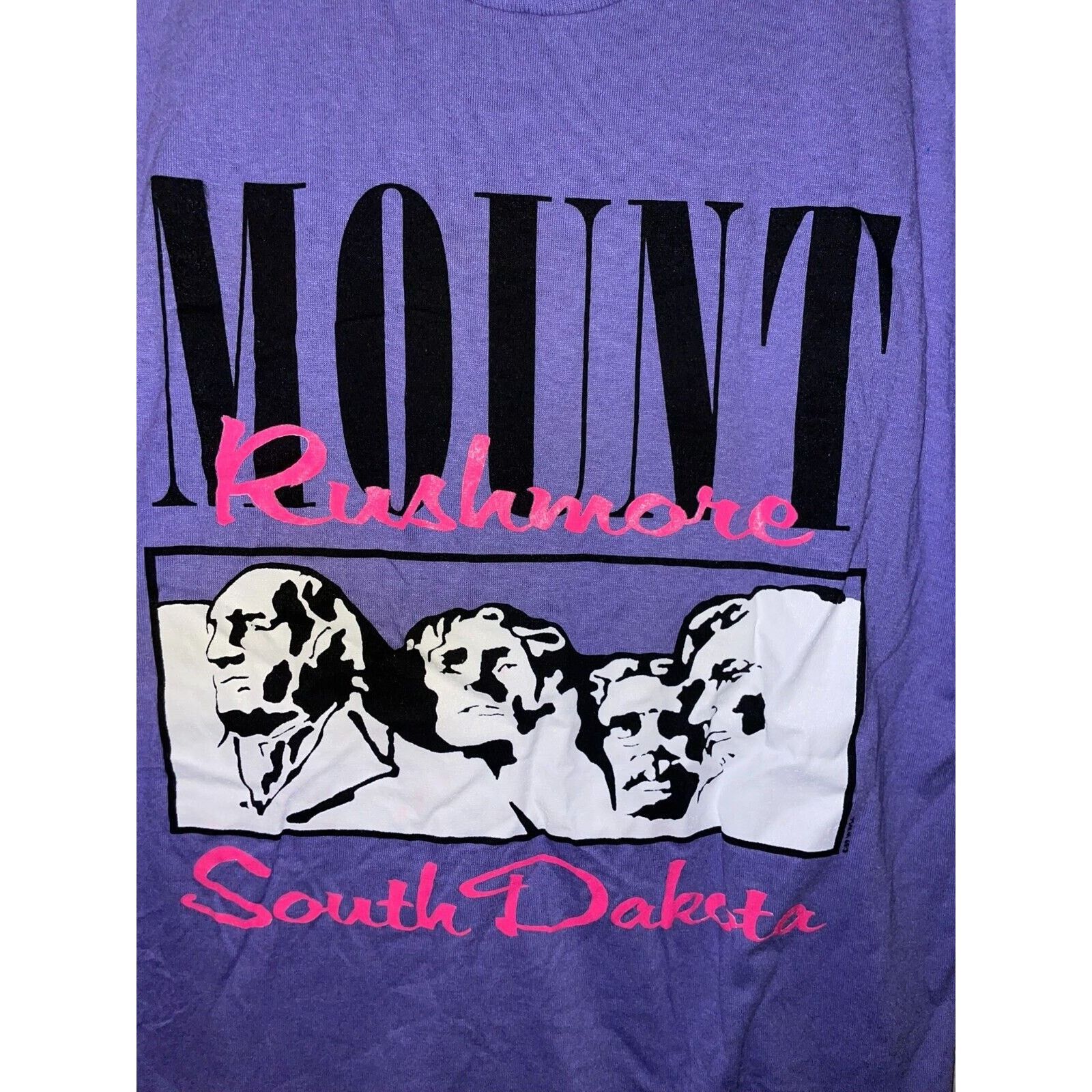 Jerzees Vintage Mount Rushmore Shirt South Dakota Tee 1989 VTG M Size US M / EU 48-50 / 2 - 2 Thumbnail
