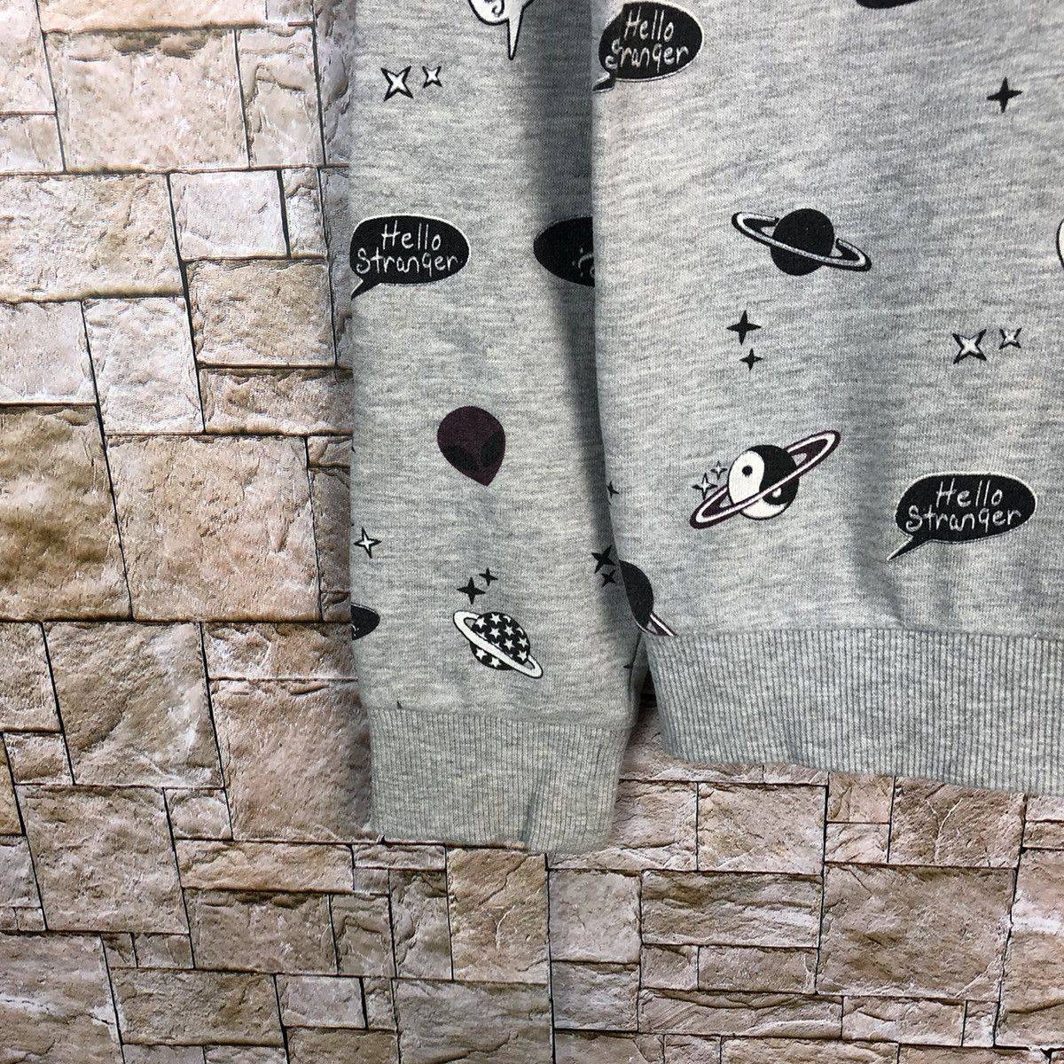 Japanese Brand × Vintage hello stranger H&M Divided Grey Sweatshirt #A401 Size M / US 6-8 / IT 42-44 - 7 Thumbnail