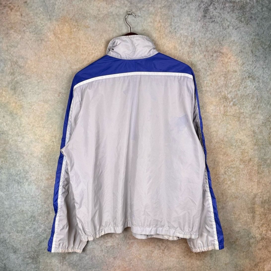 Nike × Vintage VTG 80s Nike Windbreaker Jacket Sz L Gray Blue 1/4 Zip Size US L / EU 52-54 / 3 - 3 Thumbnail