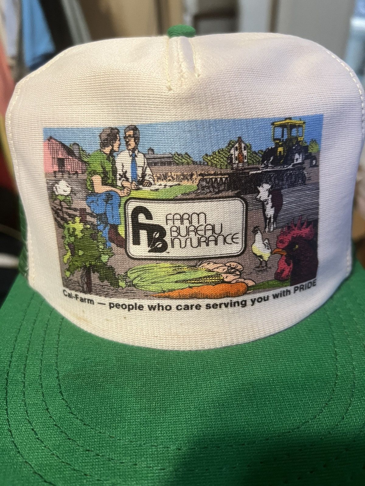 Vintage Vintage Farm Bureau Insurance Trucker SnapBack Hat Size ONE SIZE - 2 Thumbnail