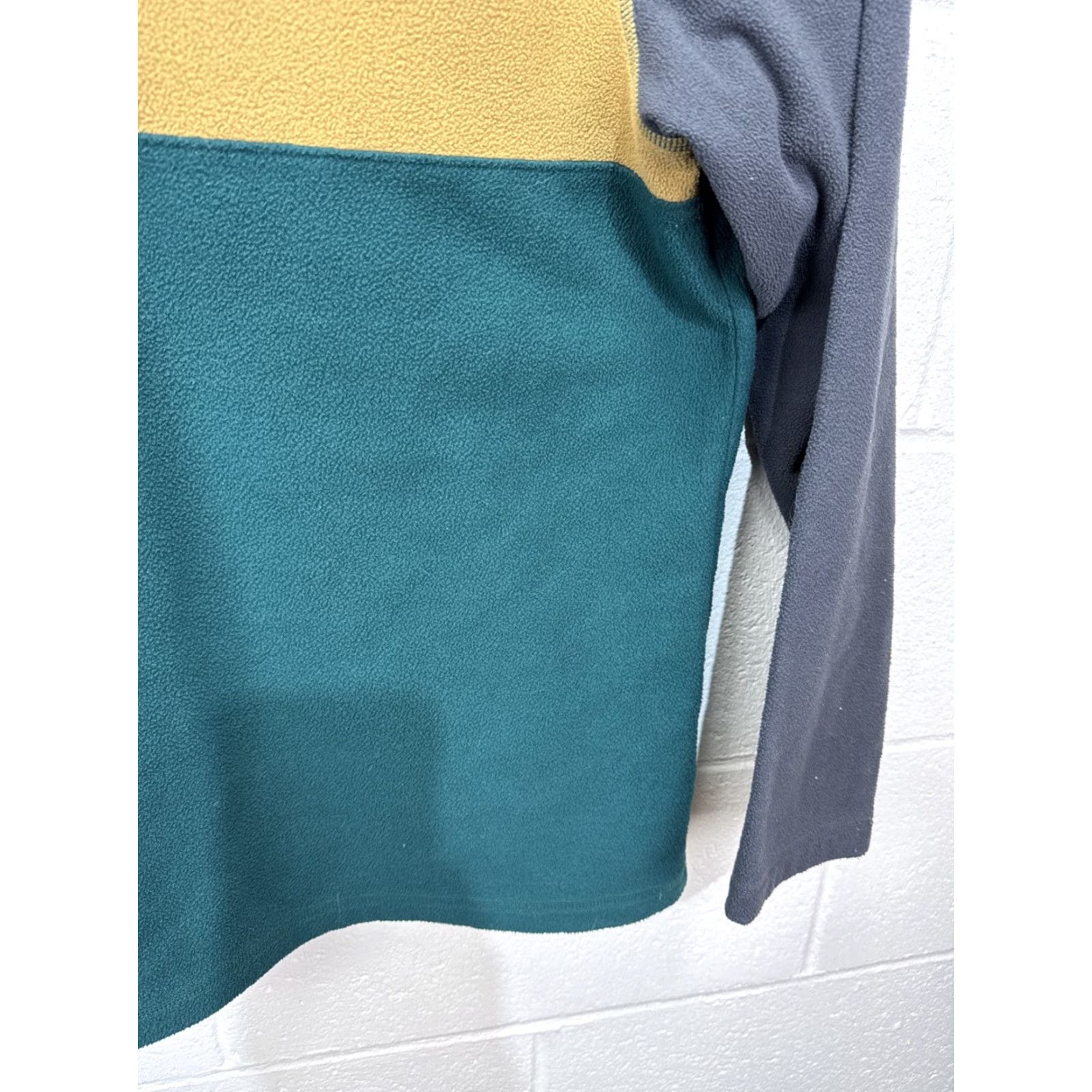 The North Face The North Face Fleece Sweater Men L Gray Green Colorblock 1/4 Pullover Color Block Size US L / EU 52-54 / 3 - 7 Thumbnail