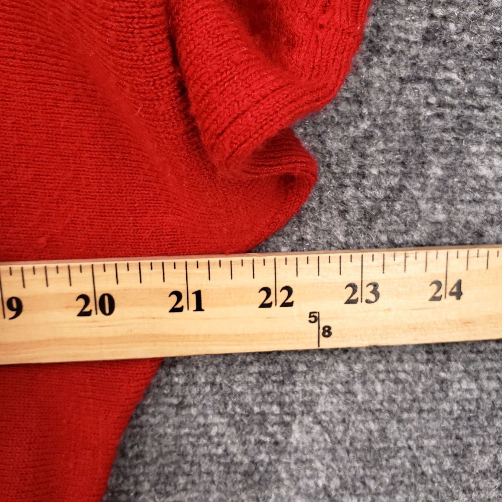 Evan Picone Evan Picone Sweater Womens L Red 3/4 Sleeve Button Cowl Neck Pullover Knit Shirt Size L / US 10 / IT 46 - 6 Thumbnail