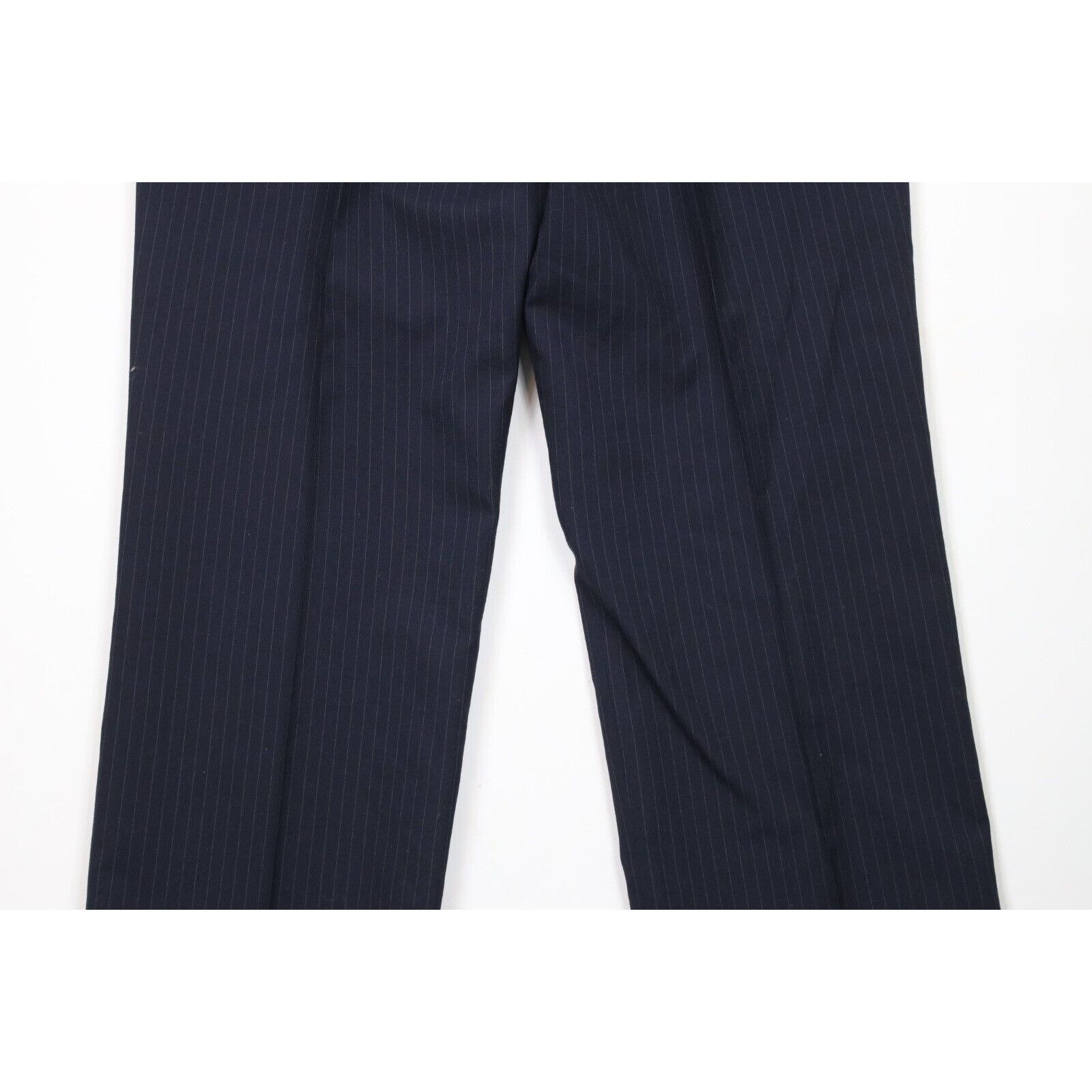 Vintage Vintage 70s Streetwear 2 Piece Pinstriped Suit Wedding Size 44R - 21 Thumbnail