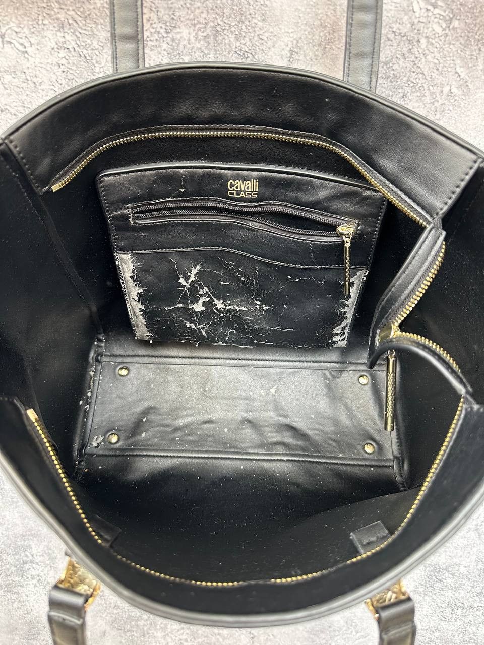 Roberto Cavalli Roberto Cavalli Croc-Embossed Leather Tote Bag Animal Print Size ONE SIZE - 9 Thumbnail