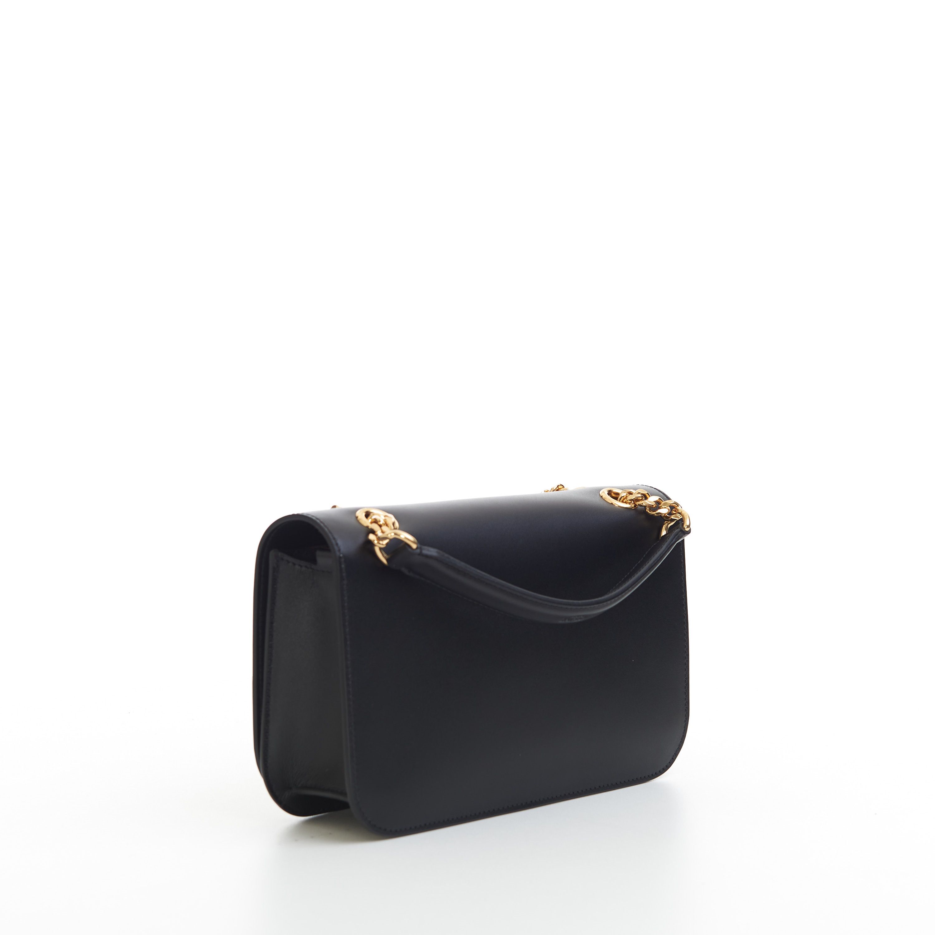 Celine Medium Bag Triomphe Frame In Black Shiny Calfskin Size ONE SIZE - 16 Thumbnail