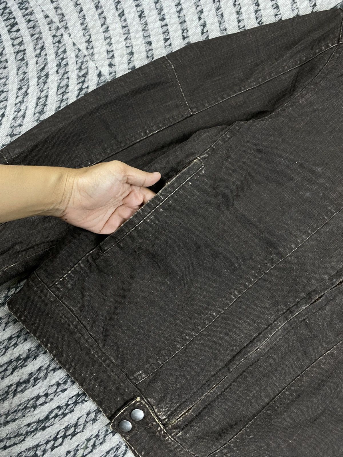 Japanese Brand Vintage Harold Gear Denim Brown Zipper Jacket Size US M / EU 48-50 / 2 - 6 Thumbnail