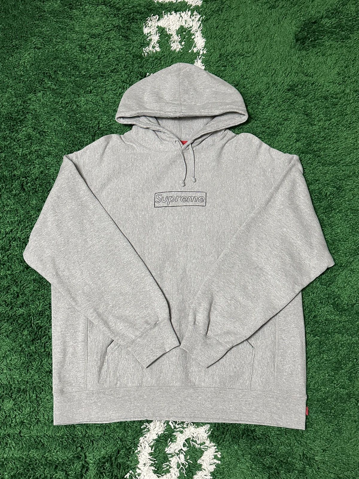 Kaws Supreme Supreme Kaws Box Logo Hoodie Grailed