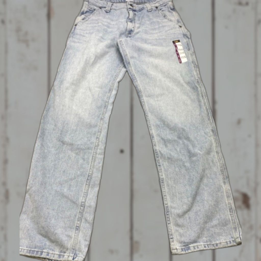 Lee VINTAGE Lee Legendary Jeans Men's 31x34 Workwear Loose Fit Carpenter Straight Leg Blue Cotton Denim 112339181 Mens Size US 31 - 1 Thumbnail