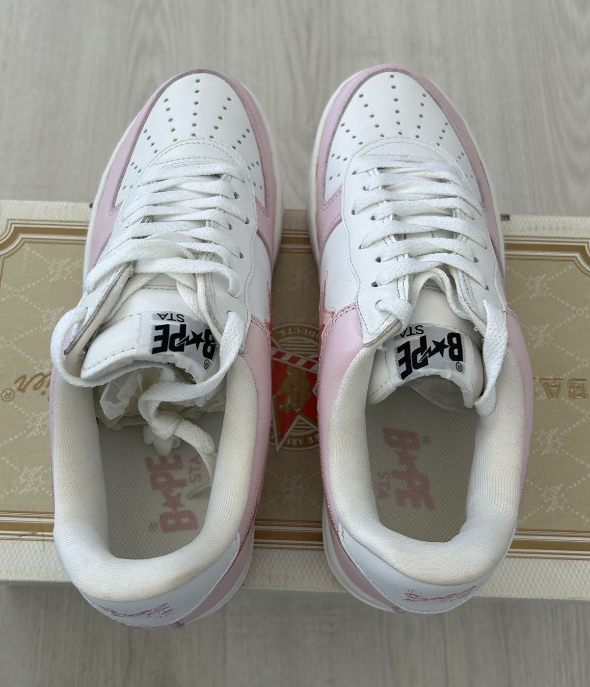 Bape VERY RARE OG 2005 A BATHING APE X KAWS PINK CAMO BAPESTA Size US 9 / EU 42 - 9 Thumbnail