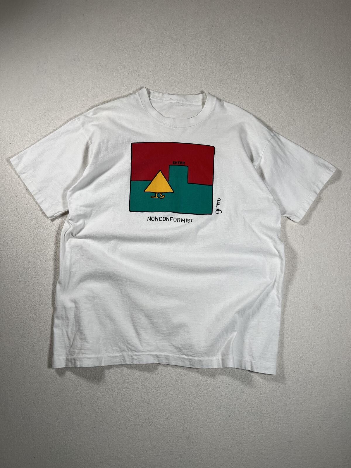 Other Vintage 90s Grimm Cartoon Non Conformist Cartoon Tee Size US L / EU 52-54 / 3 - 1 Thumbnail