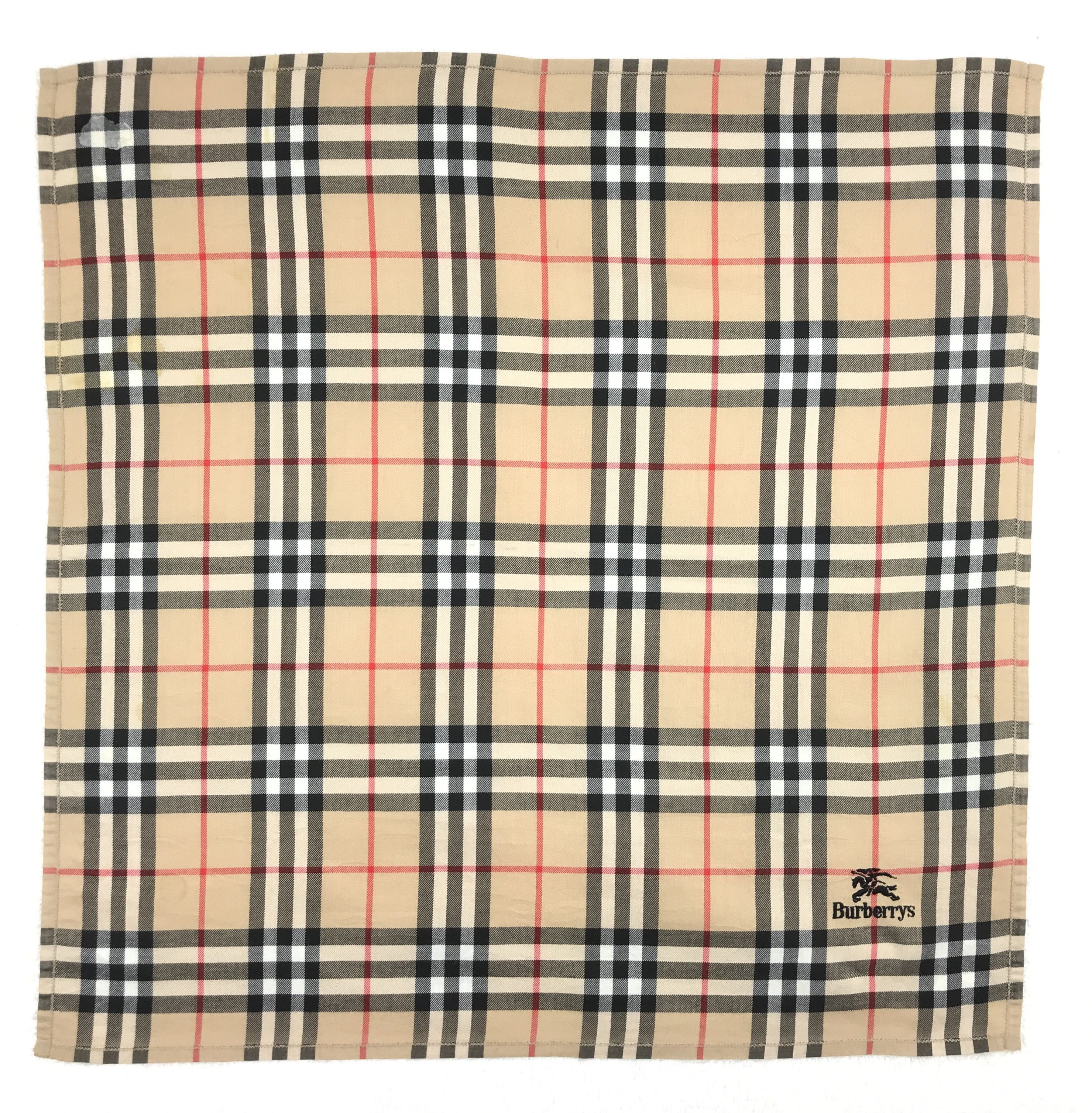 Burberry × Vintage Vintage Burberry Nova Check Bandana Neckerchief Handkerchief Size ONE SIZE - 1 Thumbnail