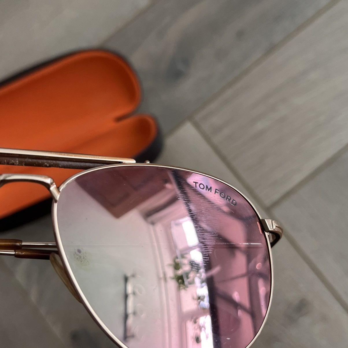 Tom Ford Tom Ford Aviator Sunglasses Rose Gold Size ONE SIZE - 13 Thumbnail