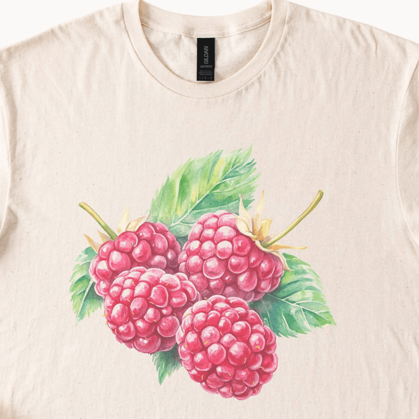 Other Raspberry Graphic Tee – Nature-Inspired Fruit Lover T-Shirt Size M / US 6-8 / IT 42-44 - 2 Thumbnail