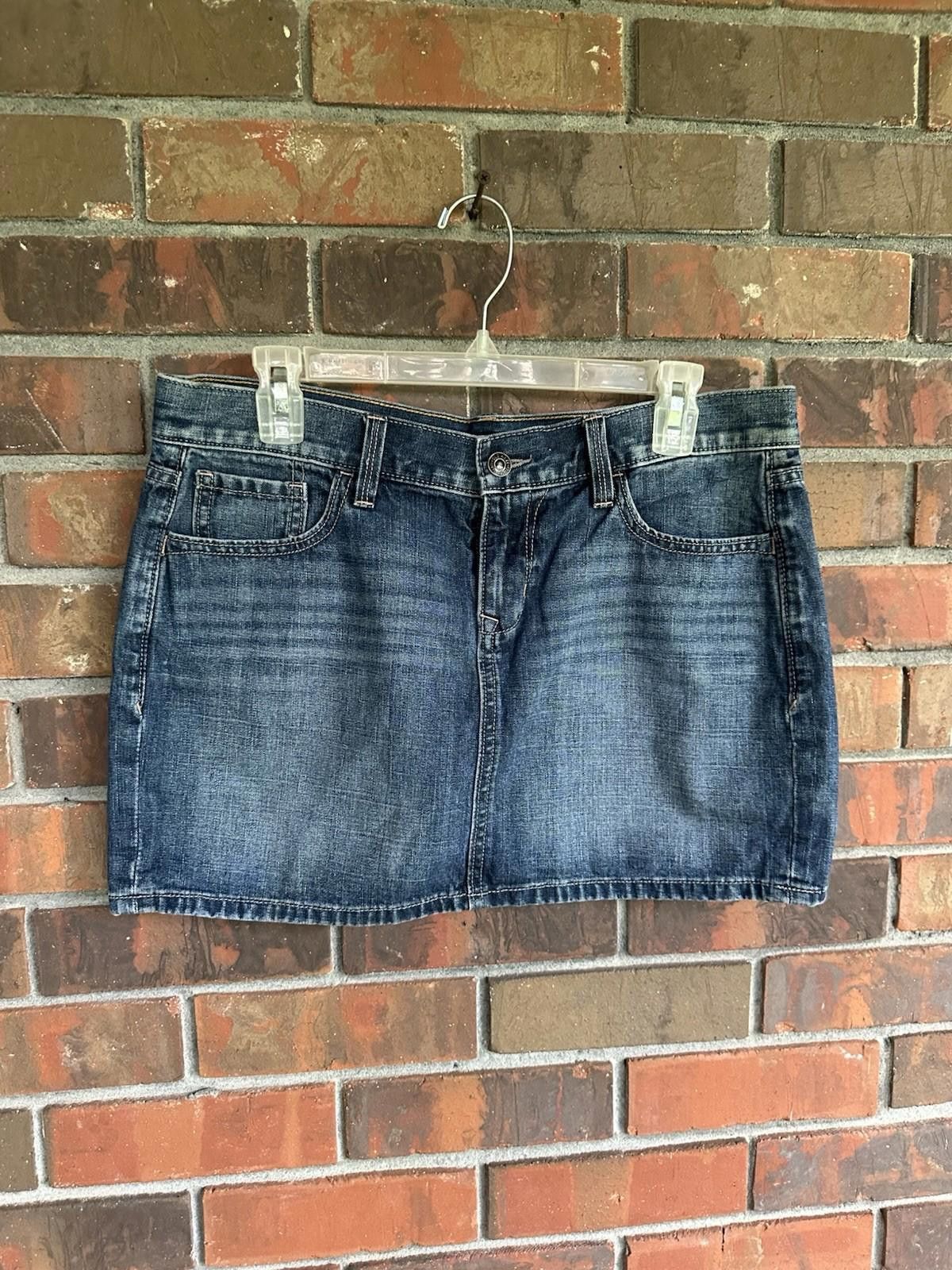 Old Navy y2k mini skirt vintage Size 8 Old Navy Blue 100% Cotton Size 30" / US 8 / IT 44 - 2 Thumbnail
