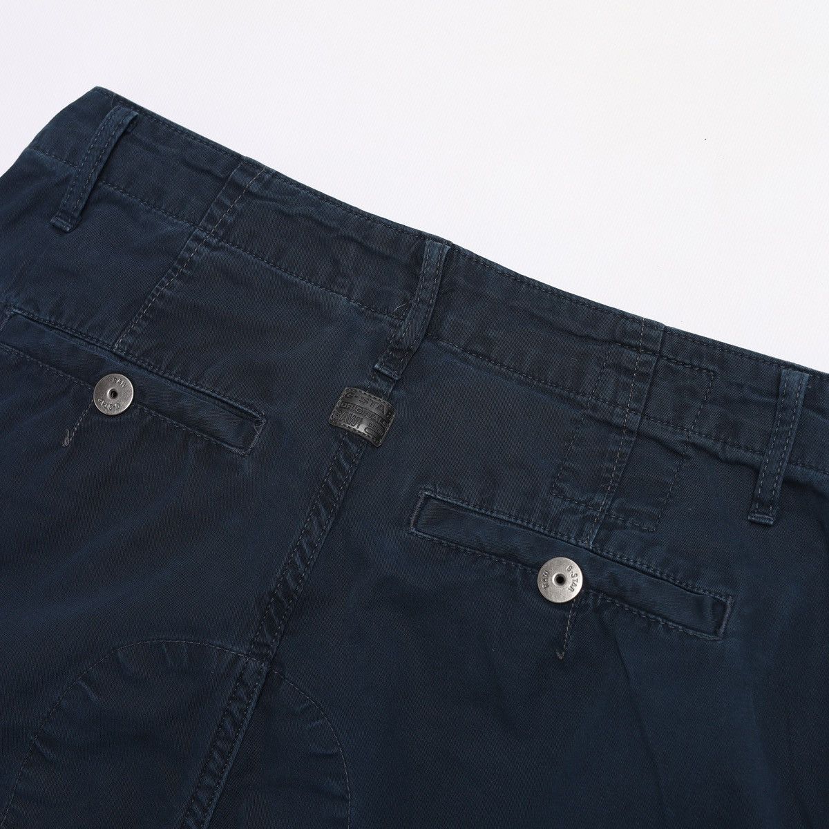 G-Star G Star Raw Cargo Pants Navy Patchwork Double Knee Workwear Size US 29 - 11 Thumbnail