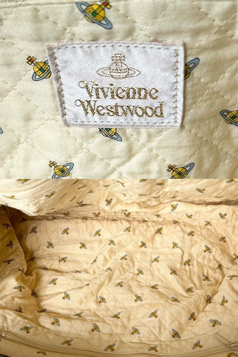 Vivienne Westwood Vivienne Westwood Blue Saturn printed denim shoulder bag Size ONE SIZE - 9 Thumbnail
