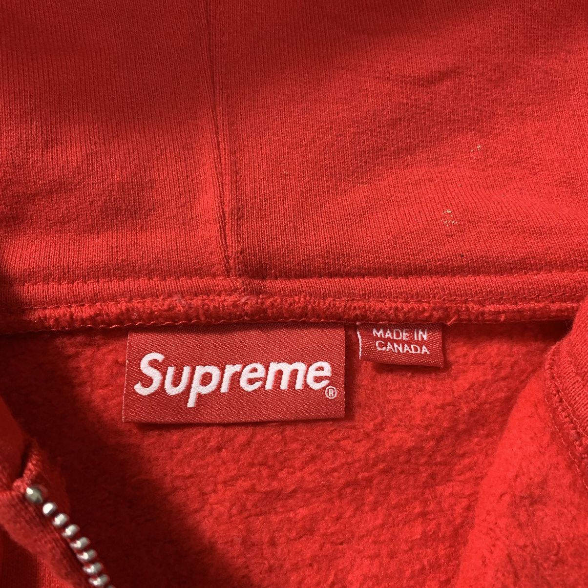 Supreme FW 16 Supreme Logo Zip Up Hoodie Red Size US L / EU 52-54 / 3 - 13 Thumbnail