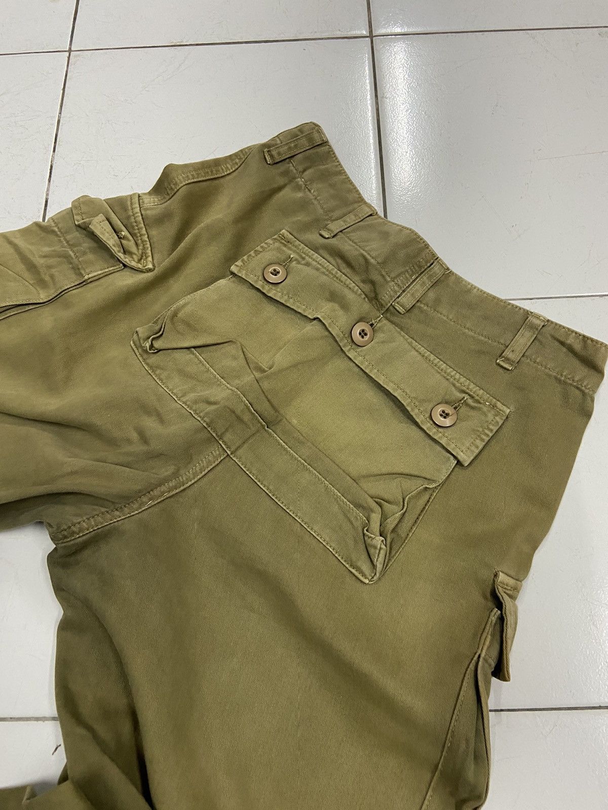 Vintage VINTAGE ARMY MONKEY POCKET CARGO PANTS Size US 28 / EU 44 - 5 Thumbnail