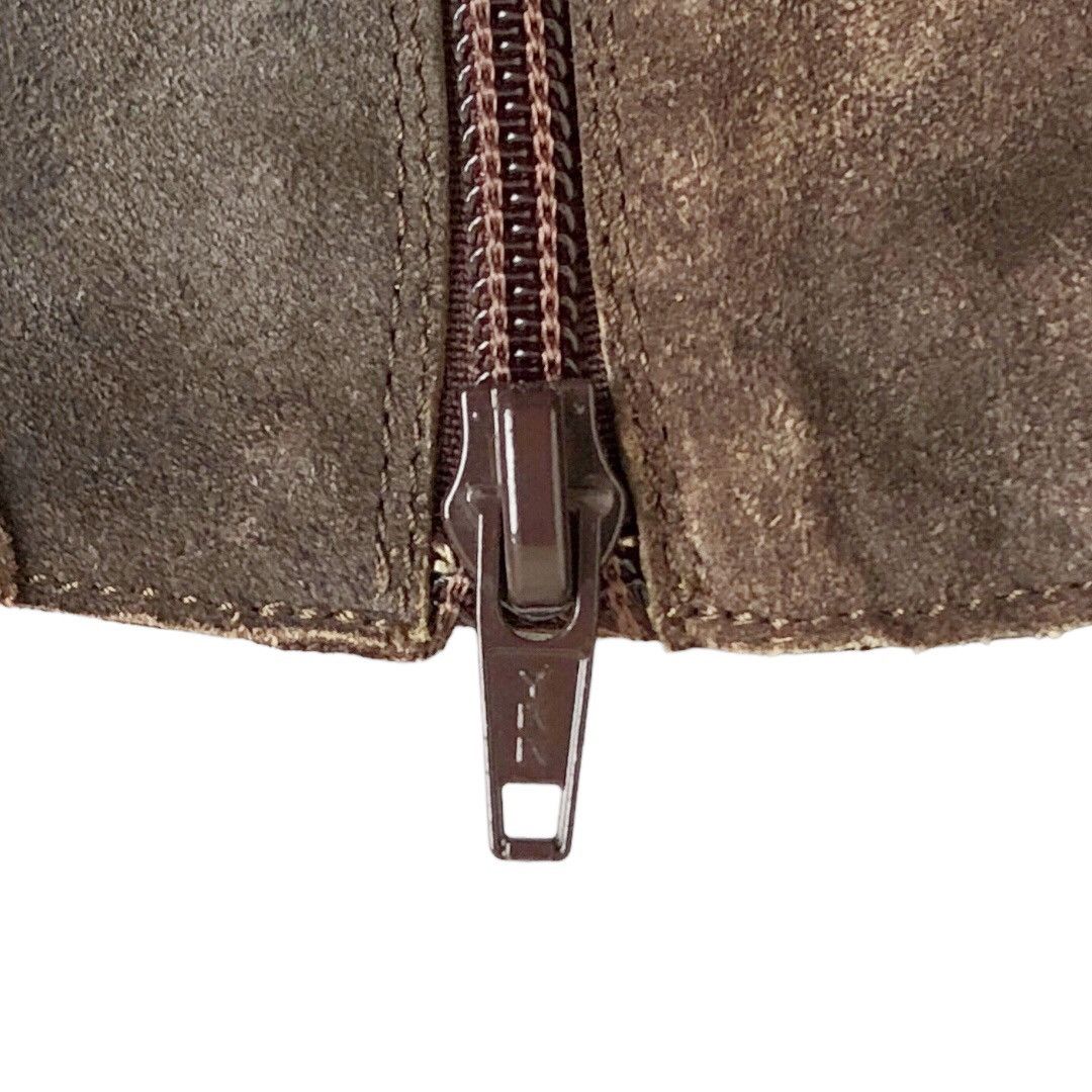 Gianni Barbato 🧿aged suede point toe heeled western boots brown Size US 9 / IT 39 - 8 Thumbnail