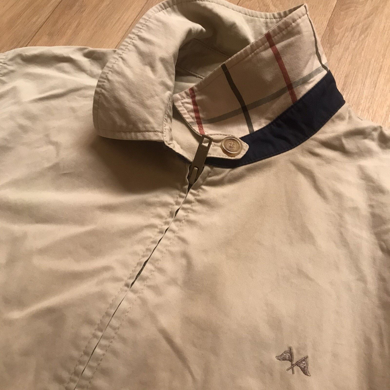 Burberry Vintage thomas BURBERRY bomber jacket coat cotton men's Size US L / EU 52-54 / 3 - 1 Thumbnail