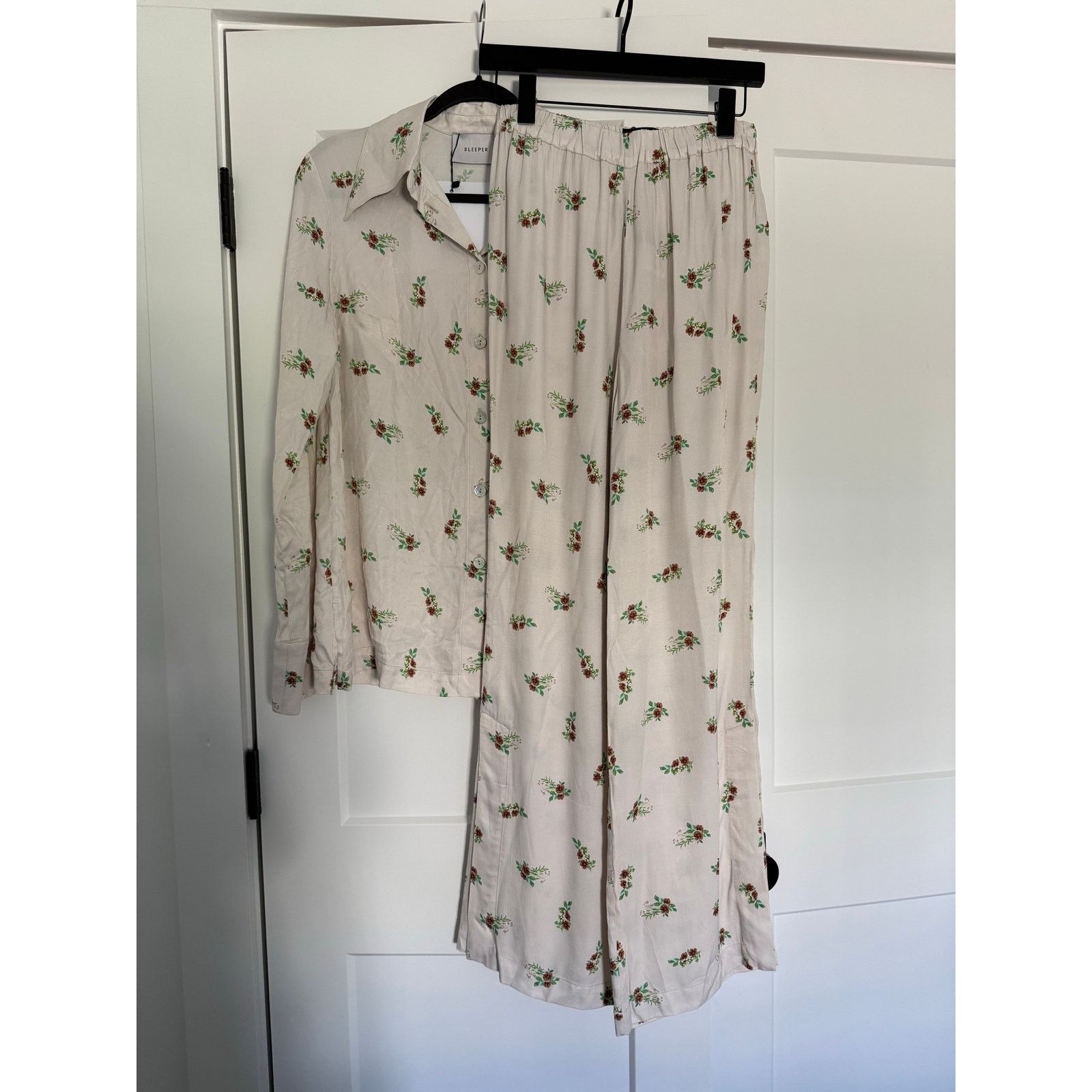 Sleeper $248 New Sleeper Beige Blossom Pant - Small Size 28" / US 6 / IT 42 - 4 Thumbnail