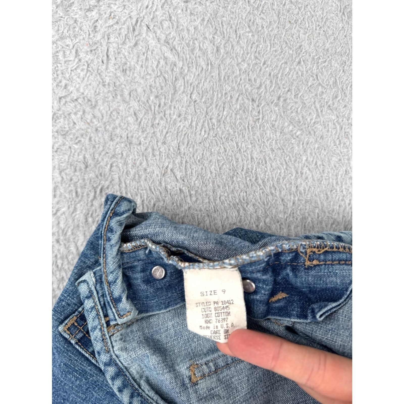Elleme VINTAGE Ellemenno Jeans Juniors 9 Blue Denim Bootcut Button Fly Mid Rise Cotton 30x30 Jeans Women Blue 30x30 Mens? Size 30" / US 8 / IT 44 - 6 Thumbnail