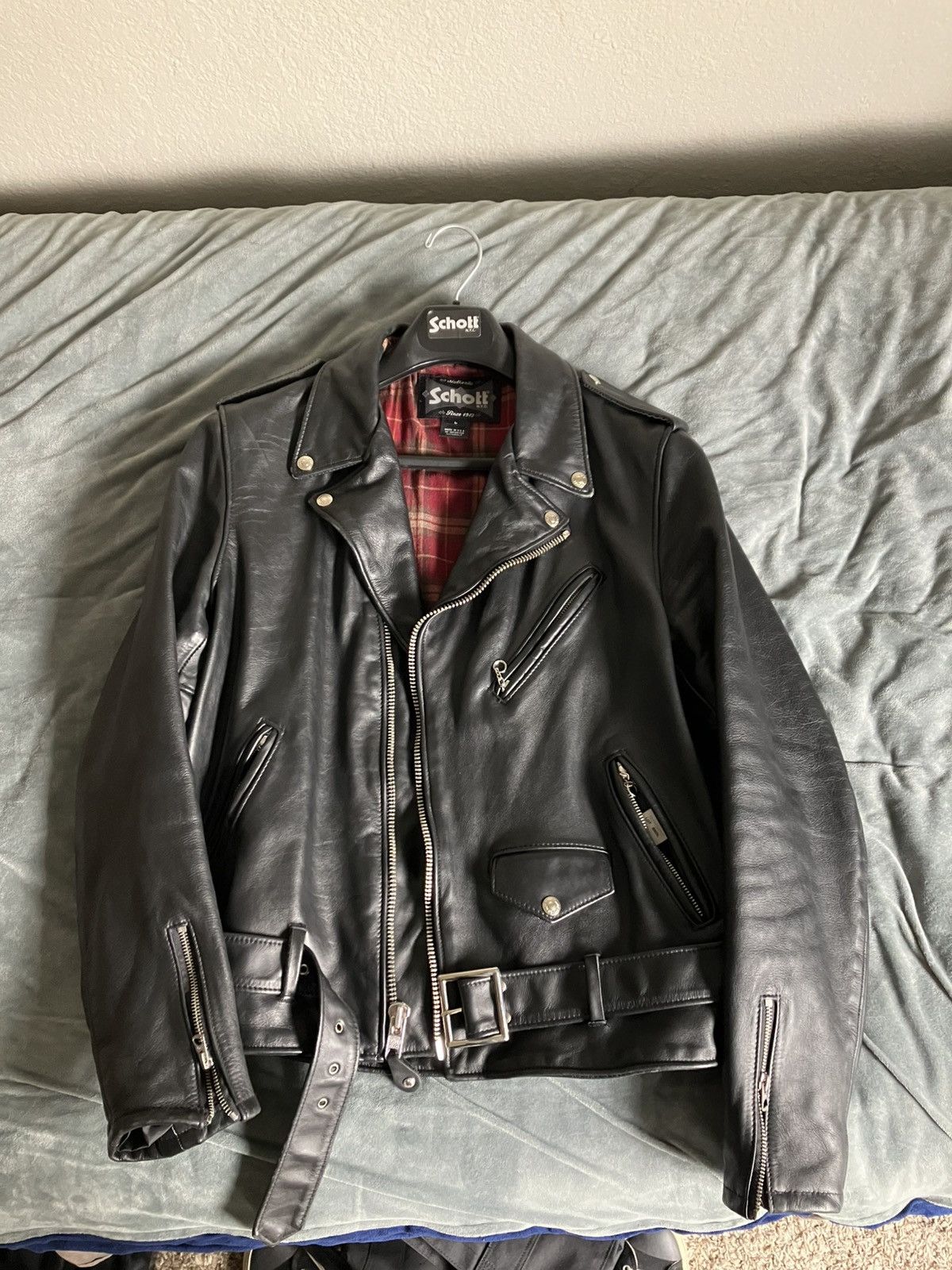Schott Schott 636VN Size US L / EU 52-54 / 3 - 1 Thumbnail